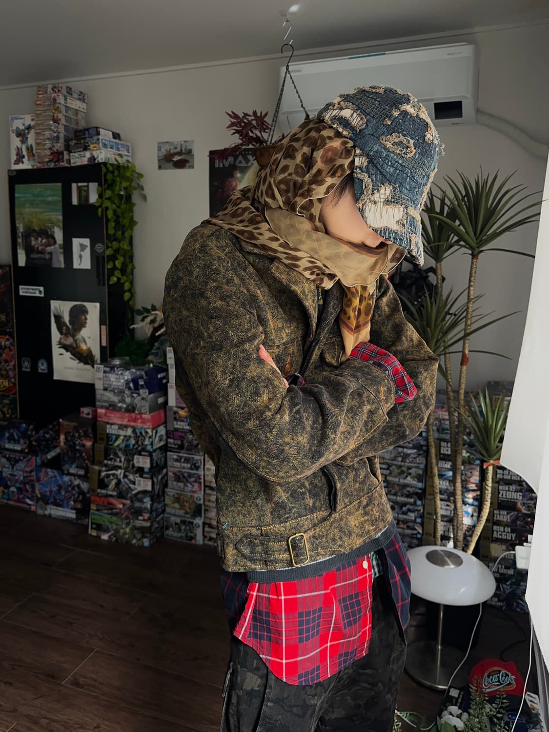 Cidu Leathers 더티 & 러스티 쉘 더블 데님 자켓 상품이미지3