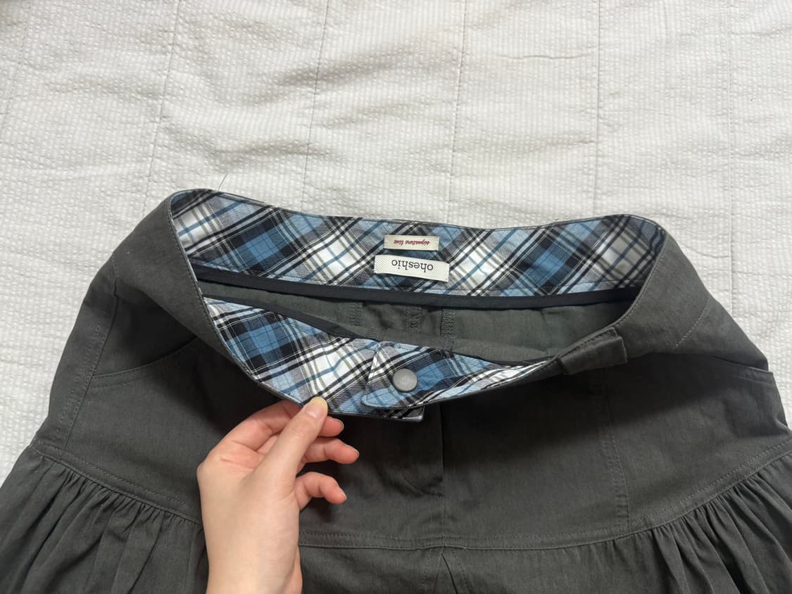 oheshio LOW SHIRRING MIDI SKIRT 상품이미지1