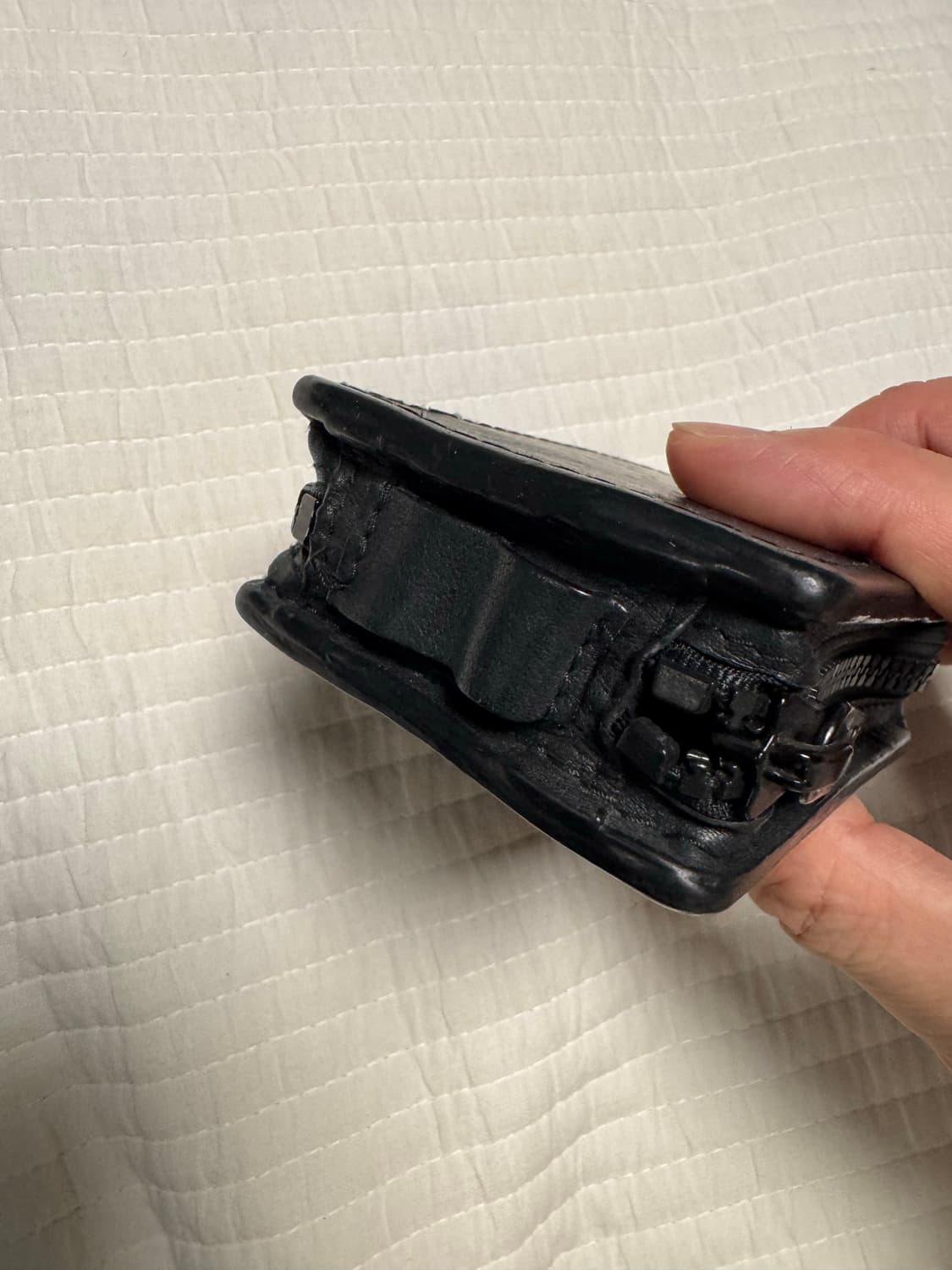 프랑스구매 Y-3 블랙 레더 하드 악세서리 케이스 상품이미지2