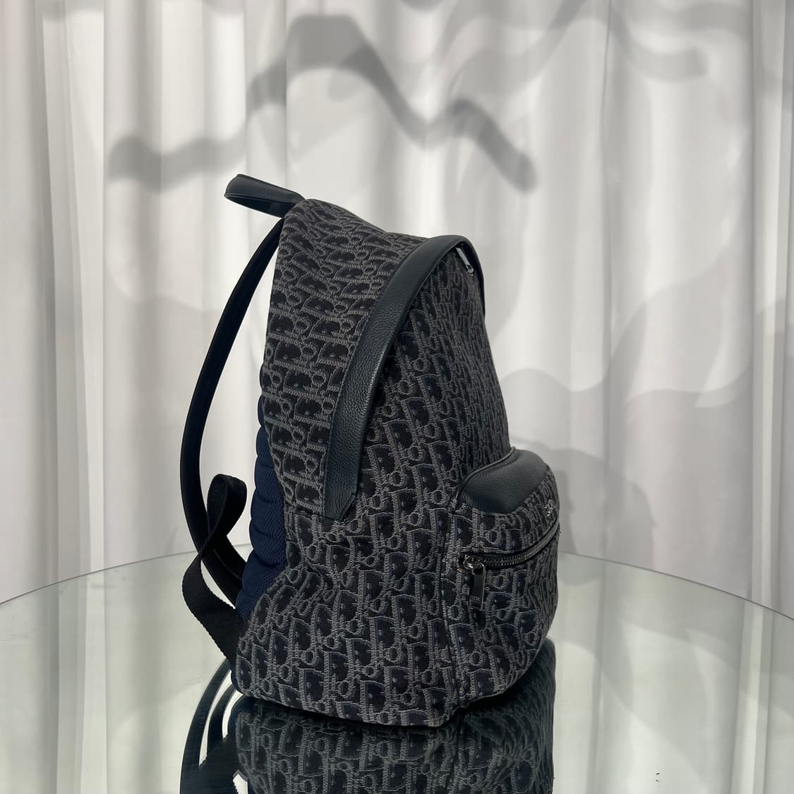 디올 오블리크 자카드 루테늄 라이더 백팩 블랙 상품이미지2