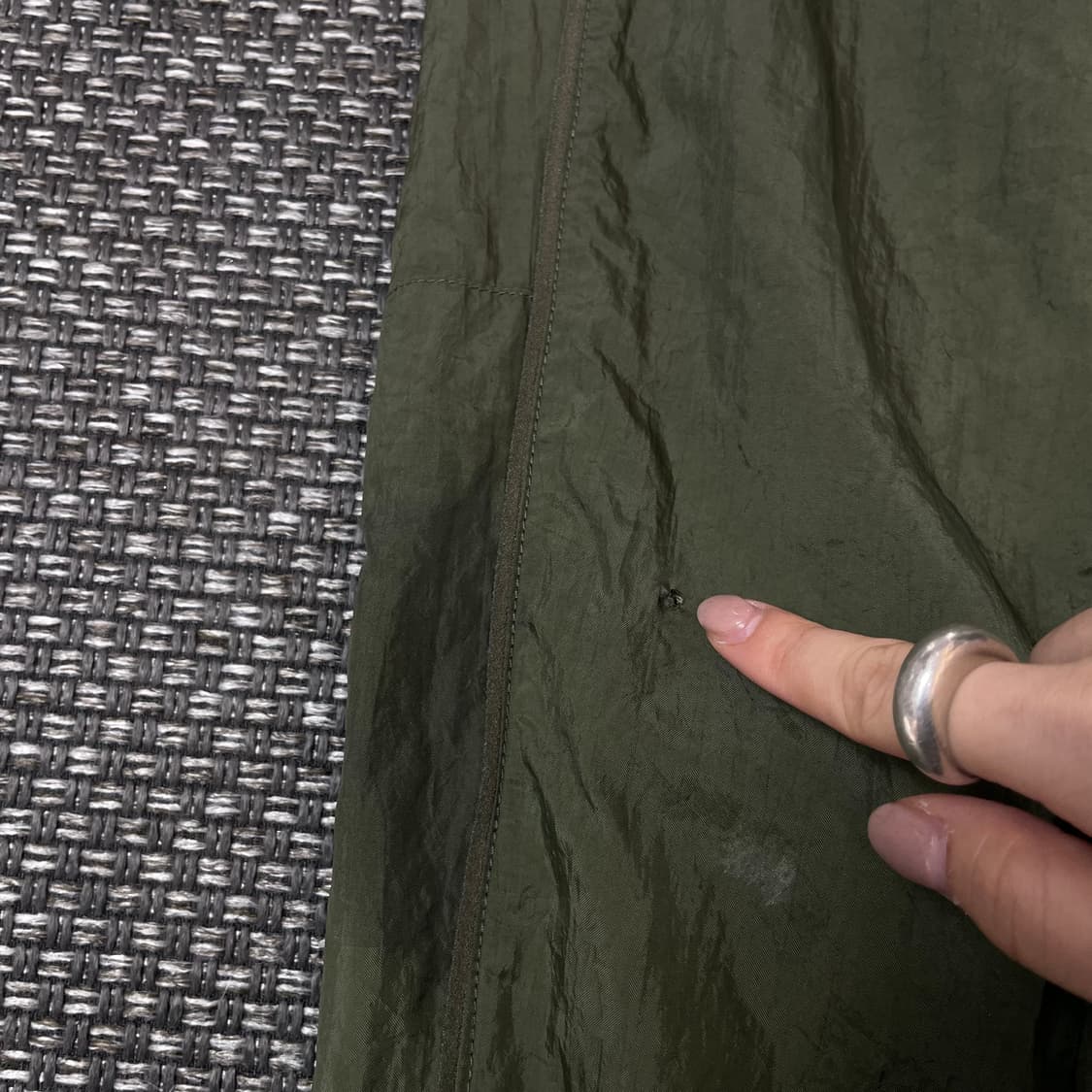 (밴딩) 나이키 카키 나일론 조거 팬츠 상품이미지5