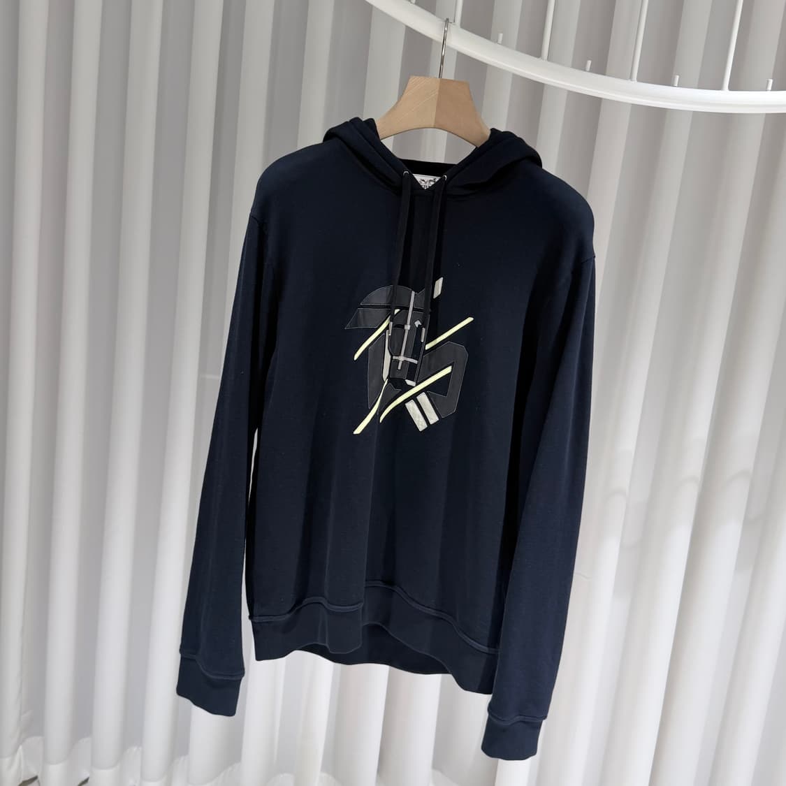 (A+/L) / 에르메스 론드패치 코튼 네이비 후드티 상품이미지2