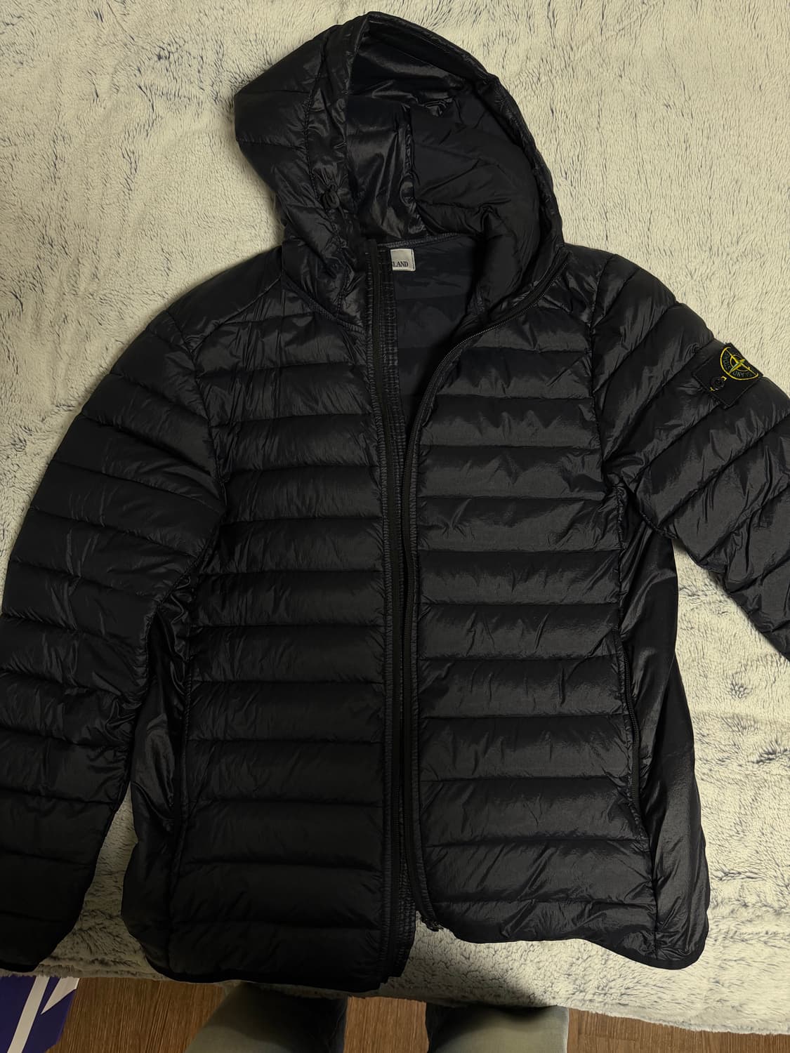 스톤아일랜드 룸우븐 경량 패딩 블랙 L 상품이미지1