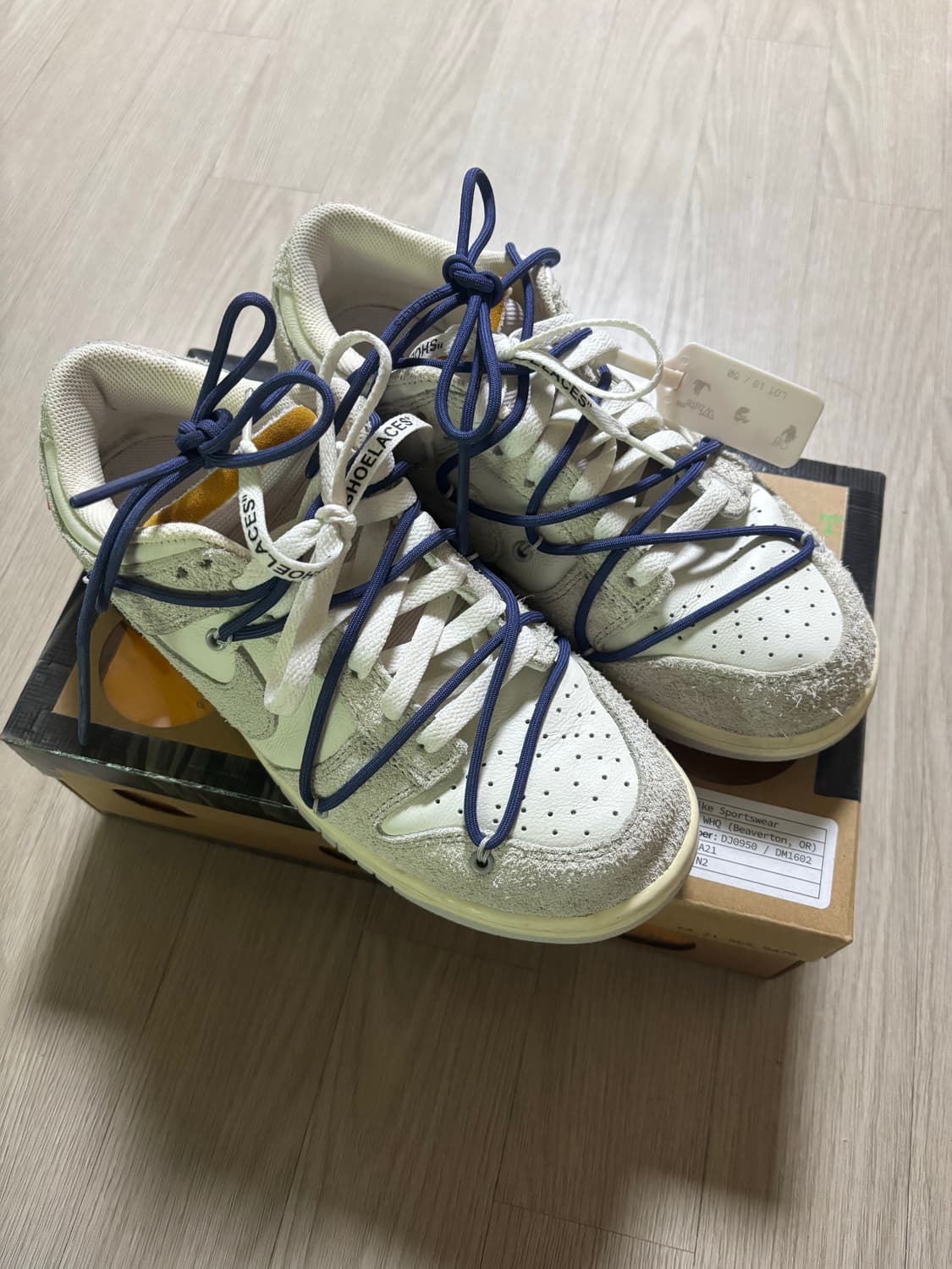 나이키 x 오프화이트 덩크 로우 더 50 - 로트 18  상품이미지1