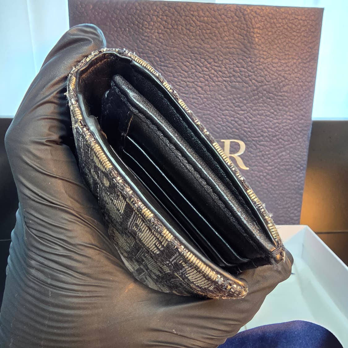 {클로젯}[Os]디올 오블리크 버티컬 장지갑 상품이미지7