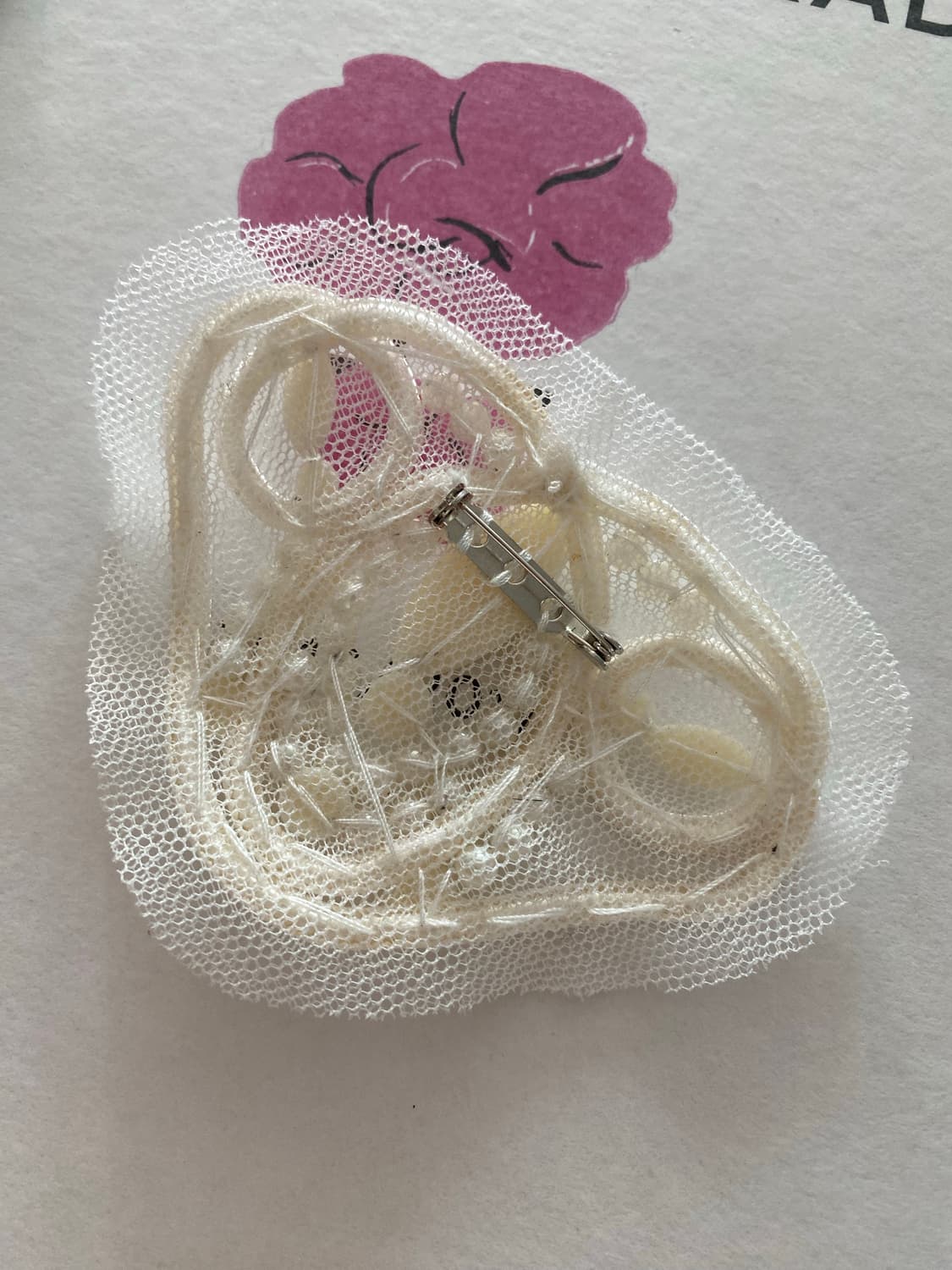 일본수입 레이스 빈티지 브로치 상품이미지5