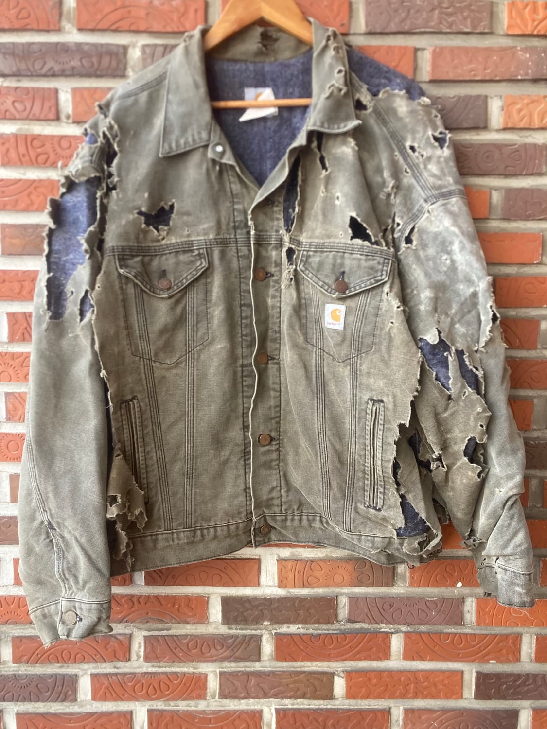 80s carhartt chore jacket(distressed bor 상품이미지1