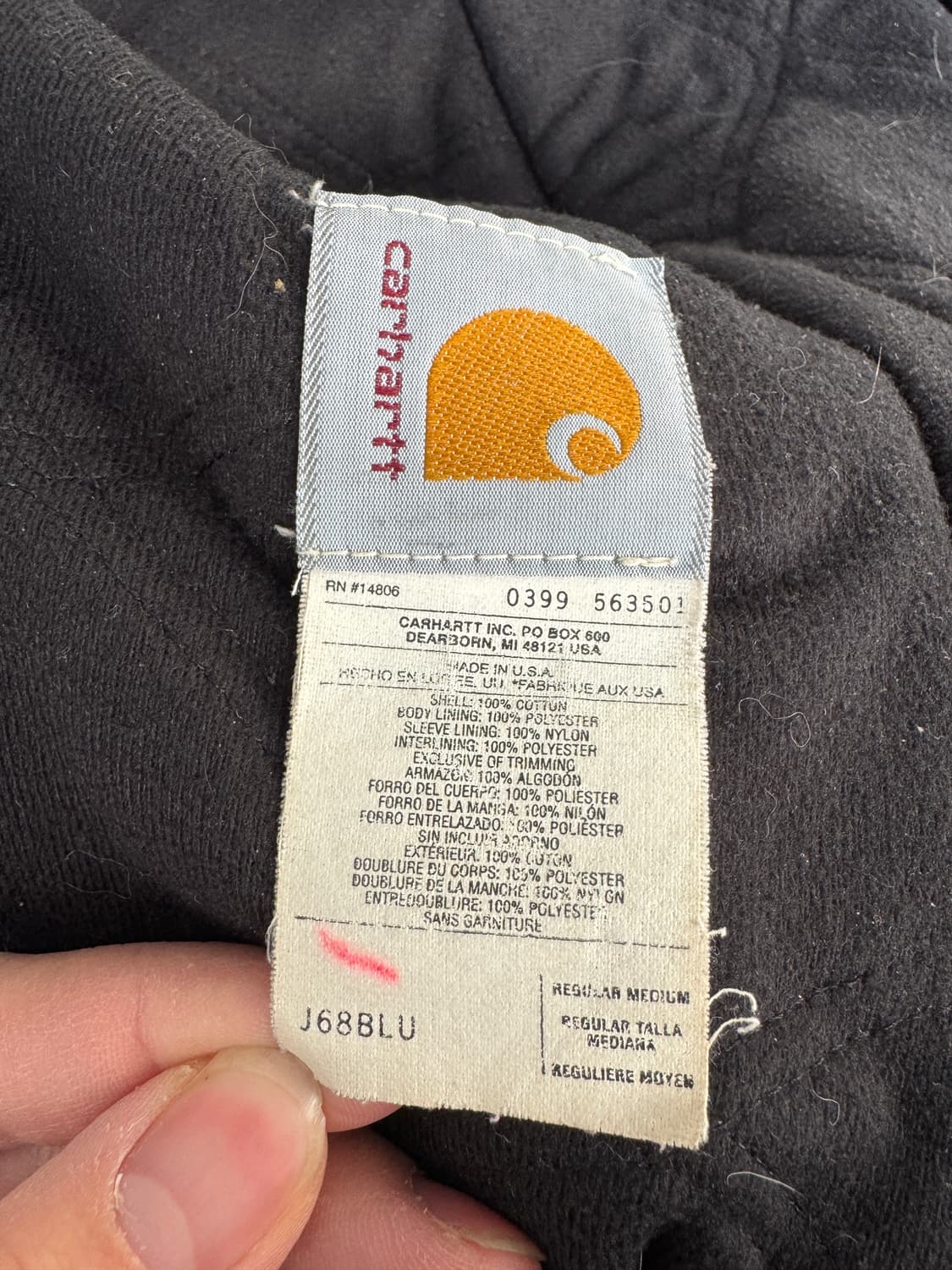 (M) Carhartt active jacket (J68 BLU) 상품이미지4