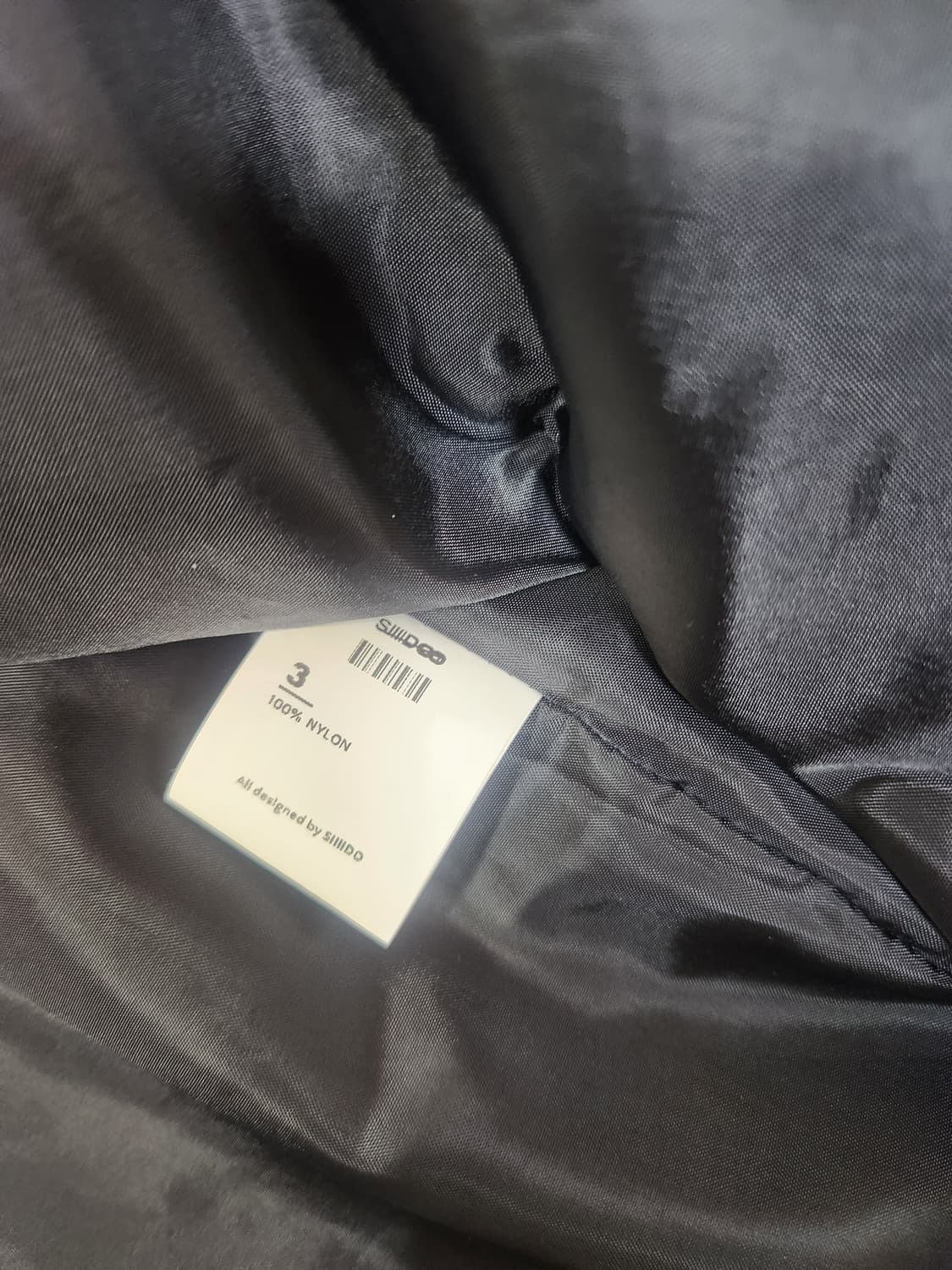 [시도] 나일론 패딩블루종 블랙 3사이즈 상품이미지3