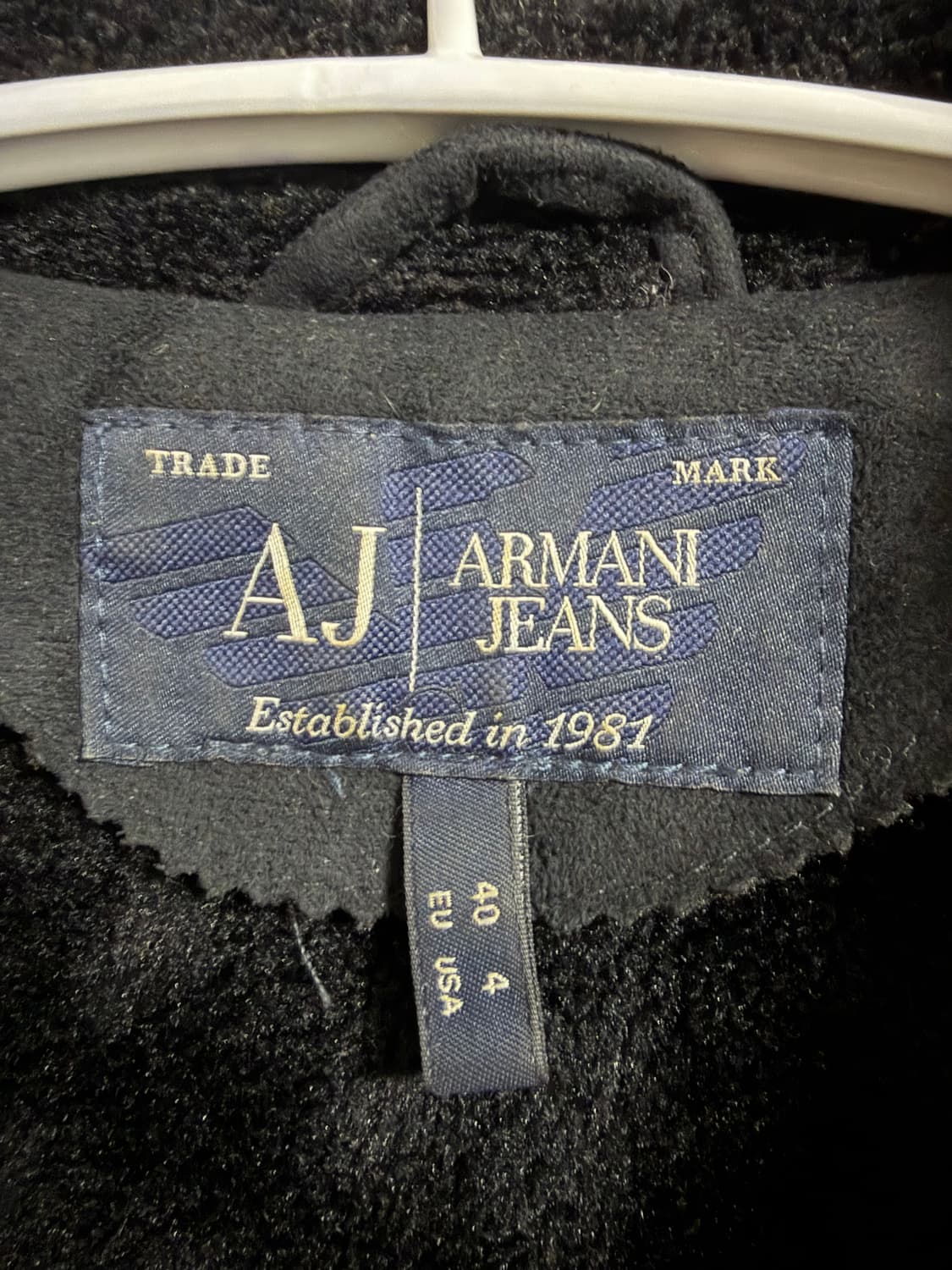 Armani Jeans 퍼 트리밍 싱글 코트 상품이미지3