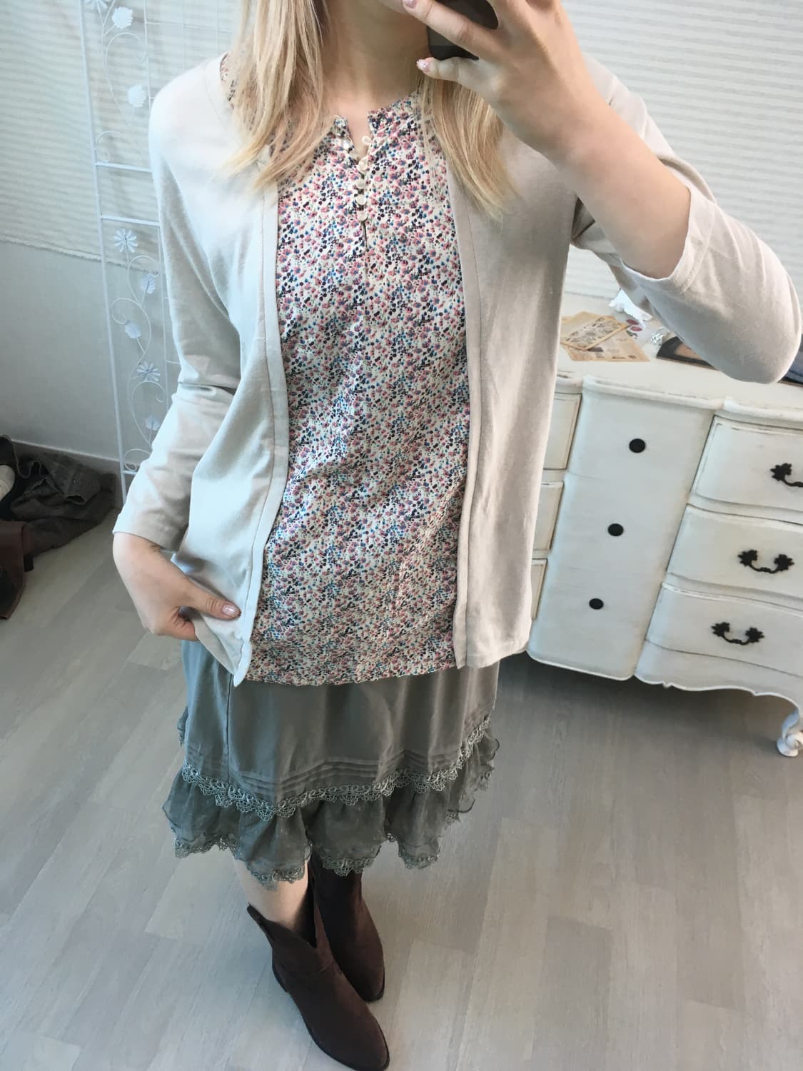 jpn vintage 하구미 플라워 티셔츠 상품이미지2