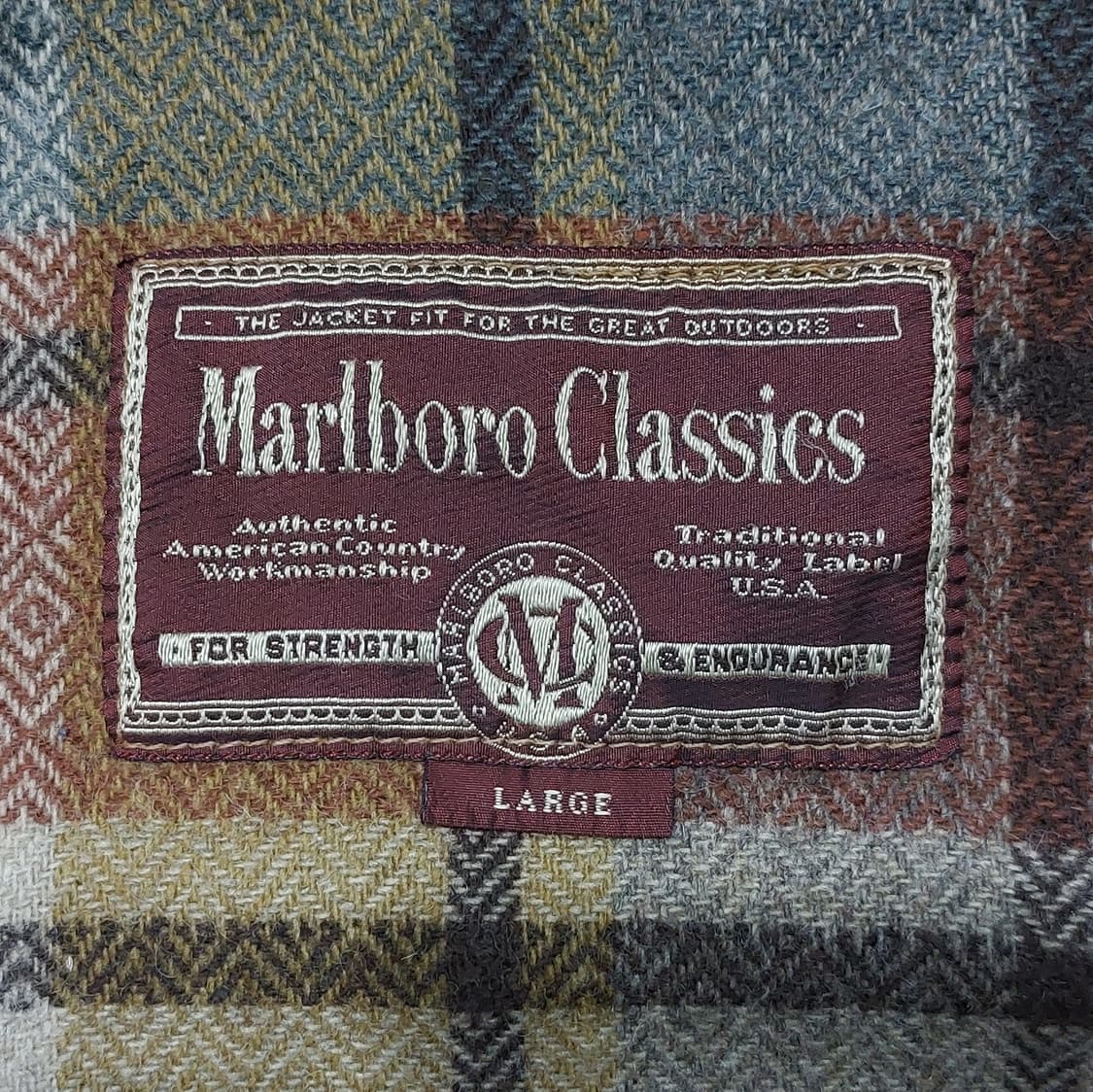 말보로 클래식 데님 자켓 italy made L (105) 울 라이닝 상품이미지8