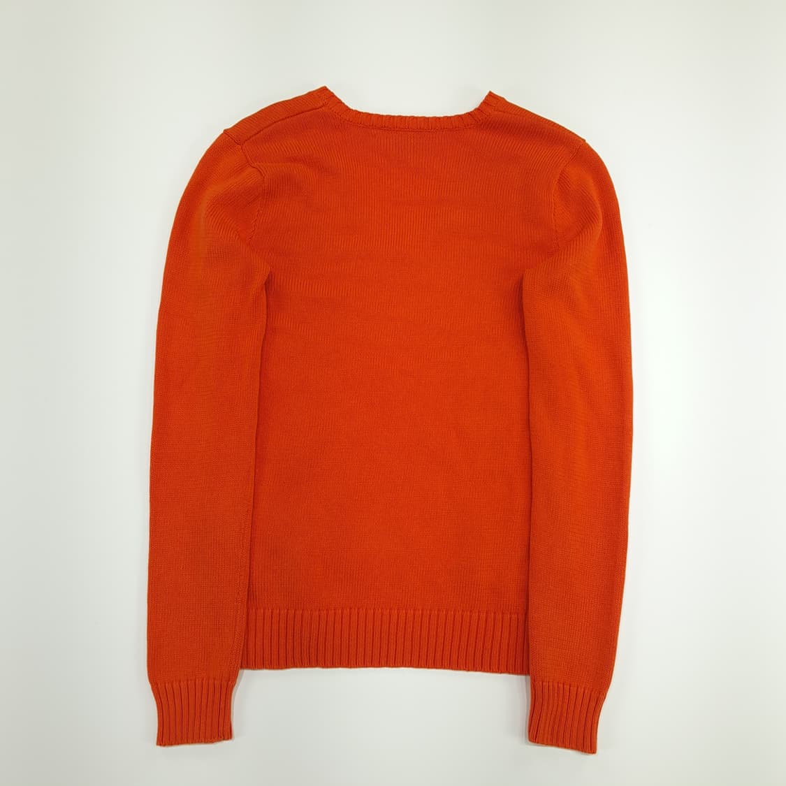 CN744W M 폴로 랄프로렌 오렌지 V넥 긴팔 니트 스웨터 상품이미지8