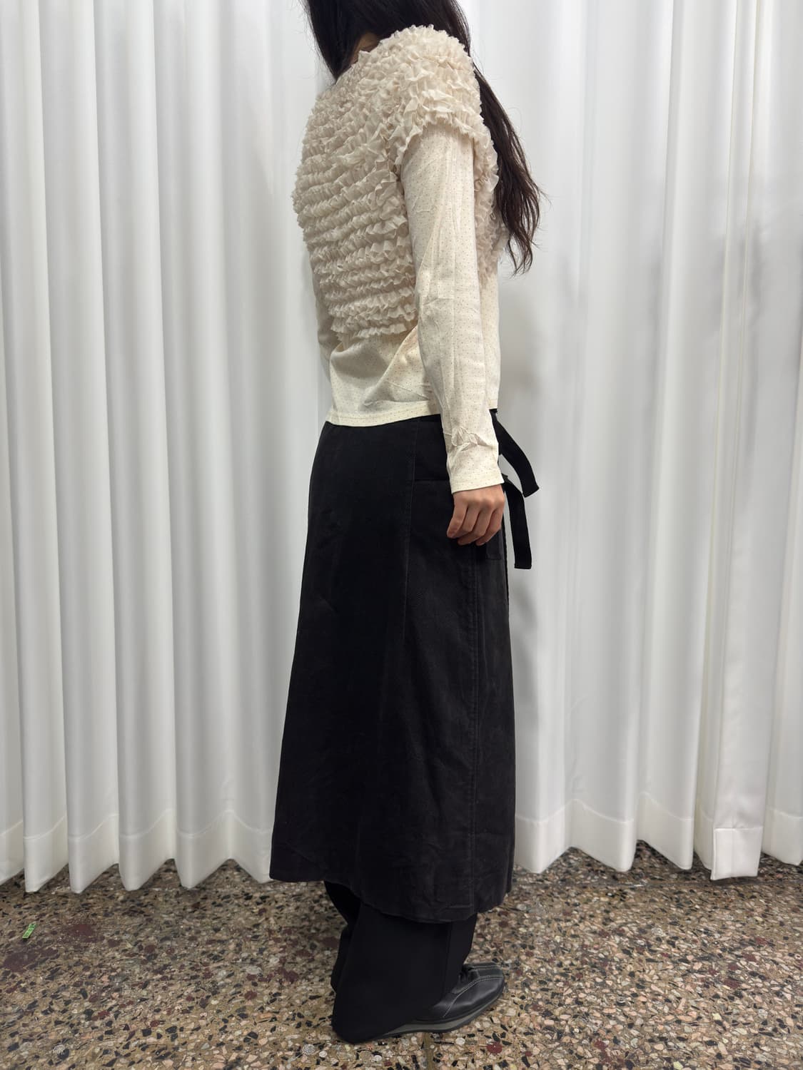 corduroy wrap skirt 상품이미지7