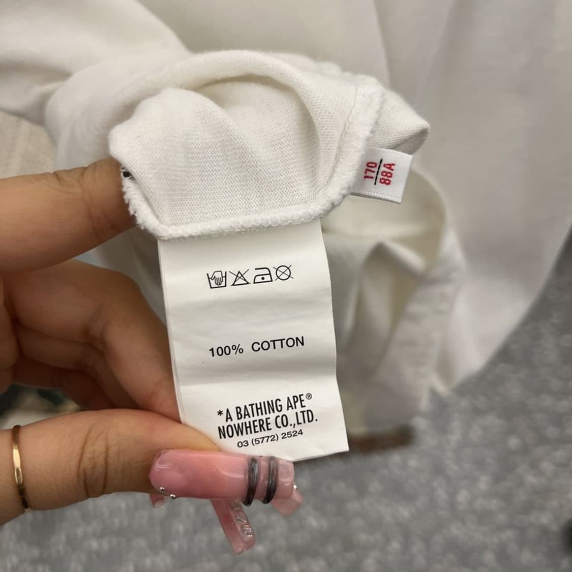 베이프 AAPE 빈티지 오리지널 로고 프린팅 반팔티 S C12198 상품이미지6