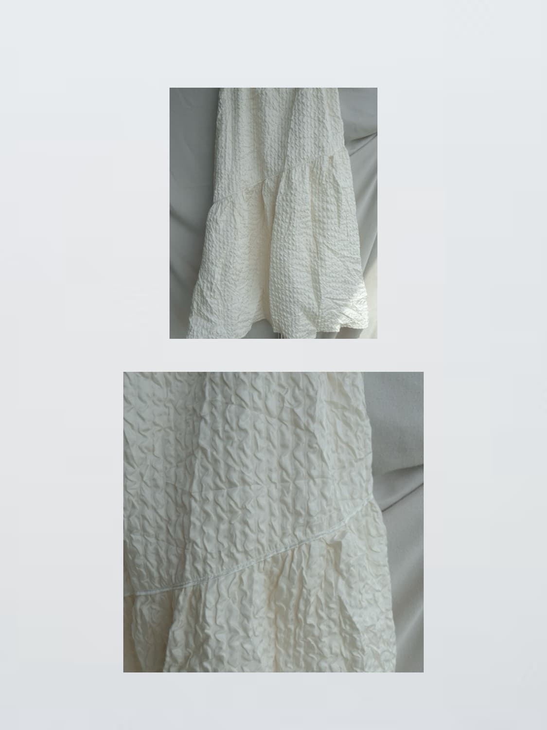 Soft Pleat Skirt 크림 롱스커트 상품이미지1