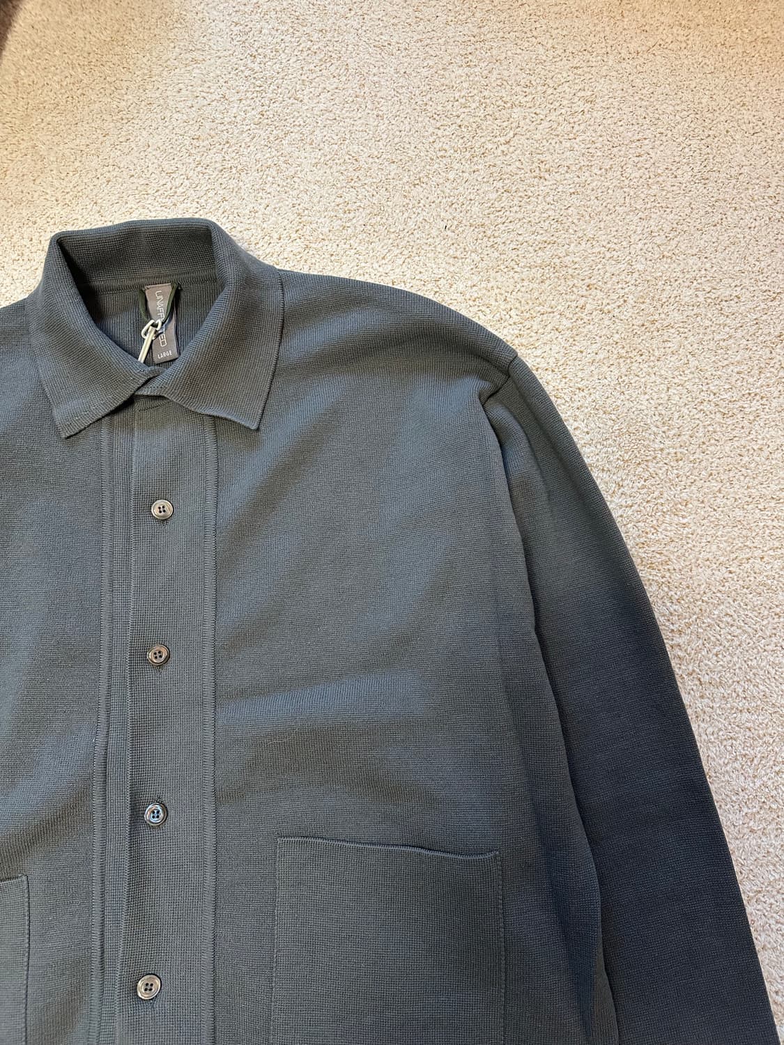 언어팩티드 포켓  카라가디건 L 상품이미지2