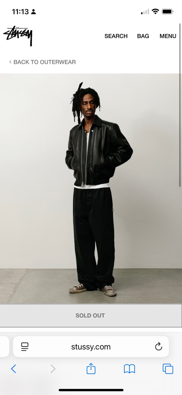 스투시 플라이트 레더 자켓 상품이미지2