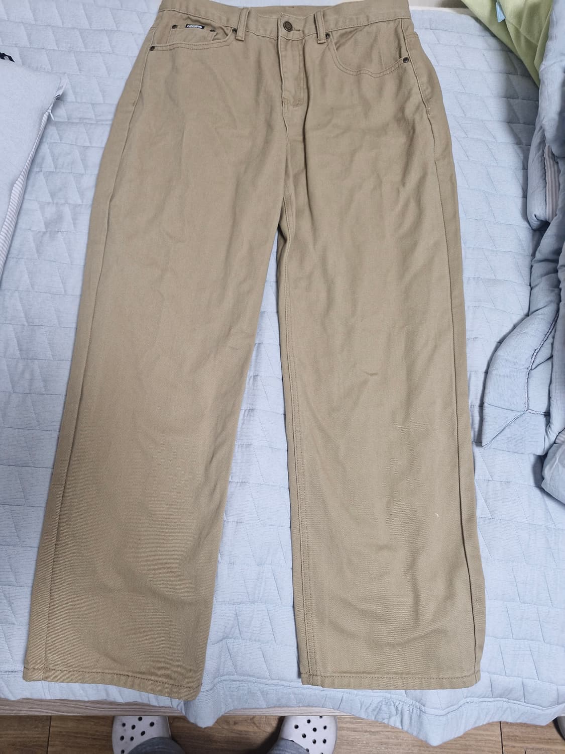 G-LOGO REGULAR DENIM (BEIGE) 위캔더스 베이지 데님 상품이미지3