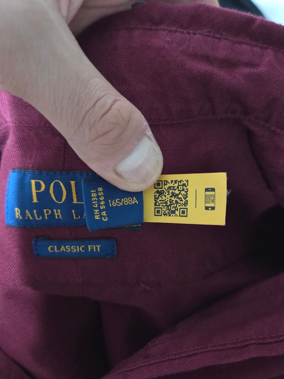 [폴로 랄프로렌] 버건디 포니 옥스포드 셔츠 판매합니다. 상품이미지4