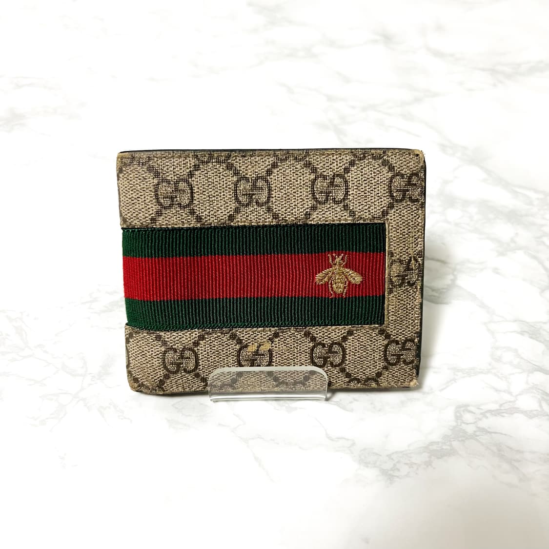 구찌 GG 웹 수프림 꿀벌 반지갑 상품이미지1