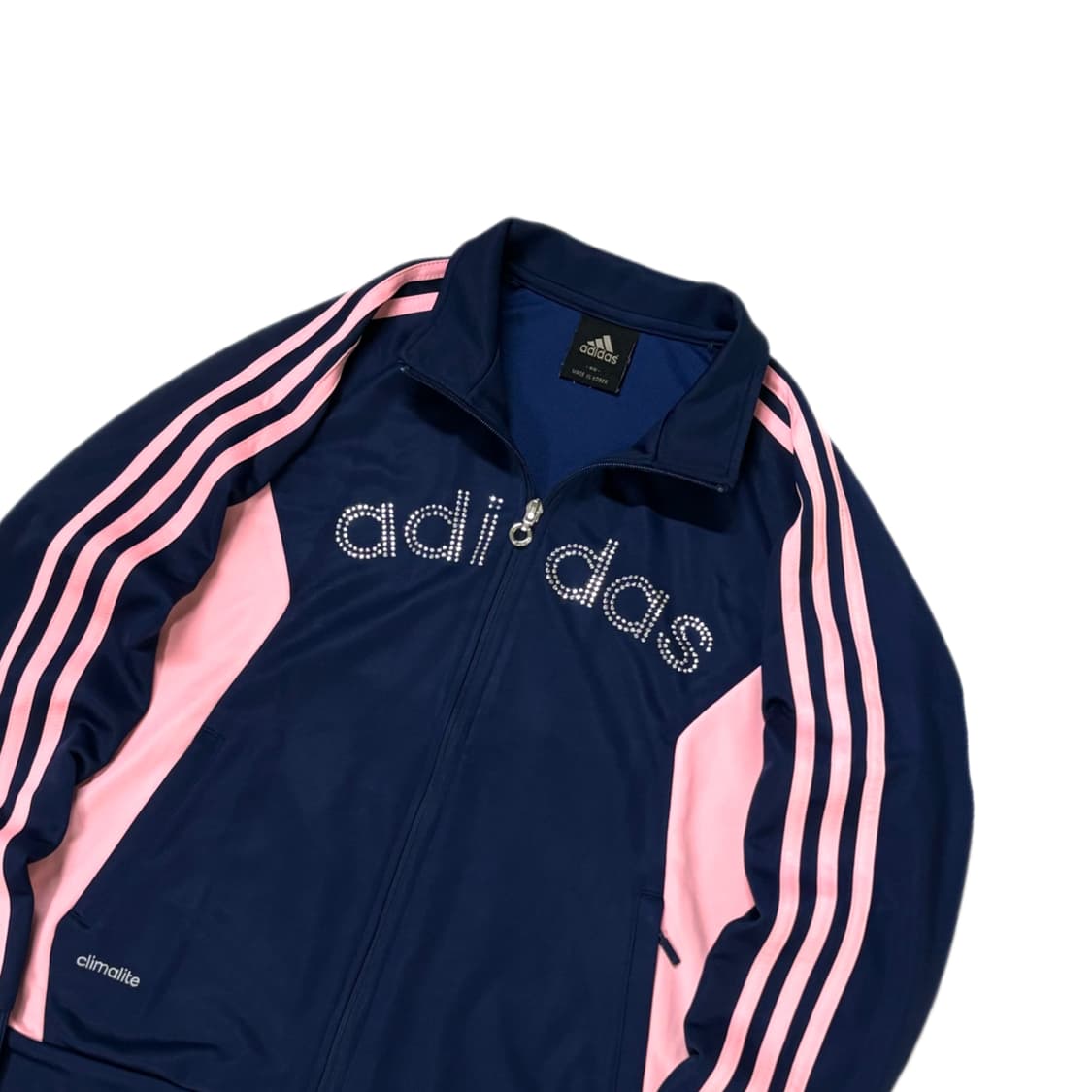 아디다스 져지 y2k 네이비 베이비 핑크 트택탑 상품이미지2