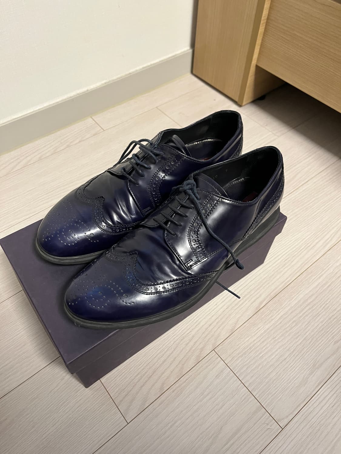 (7uk) 프라다 브로그 더비 상품이미지1