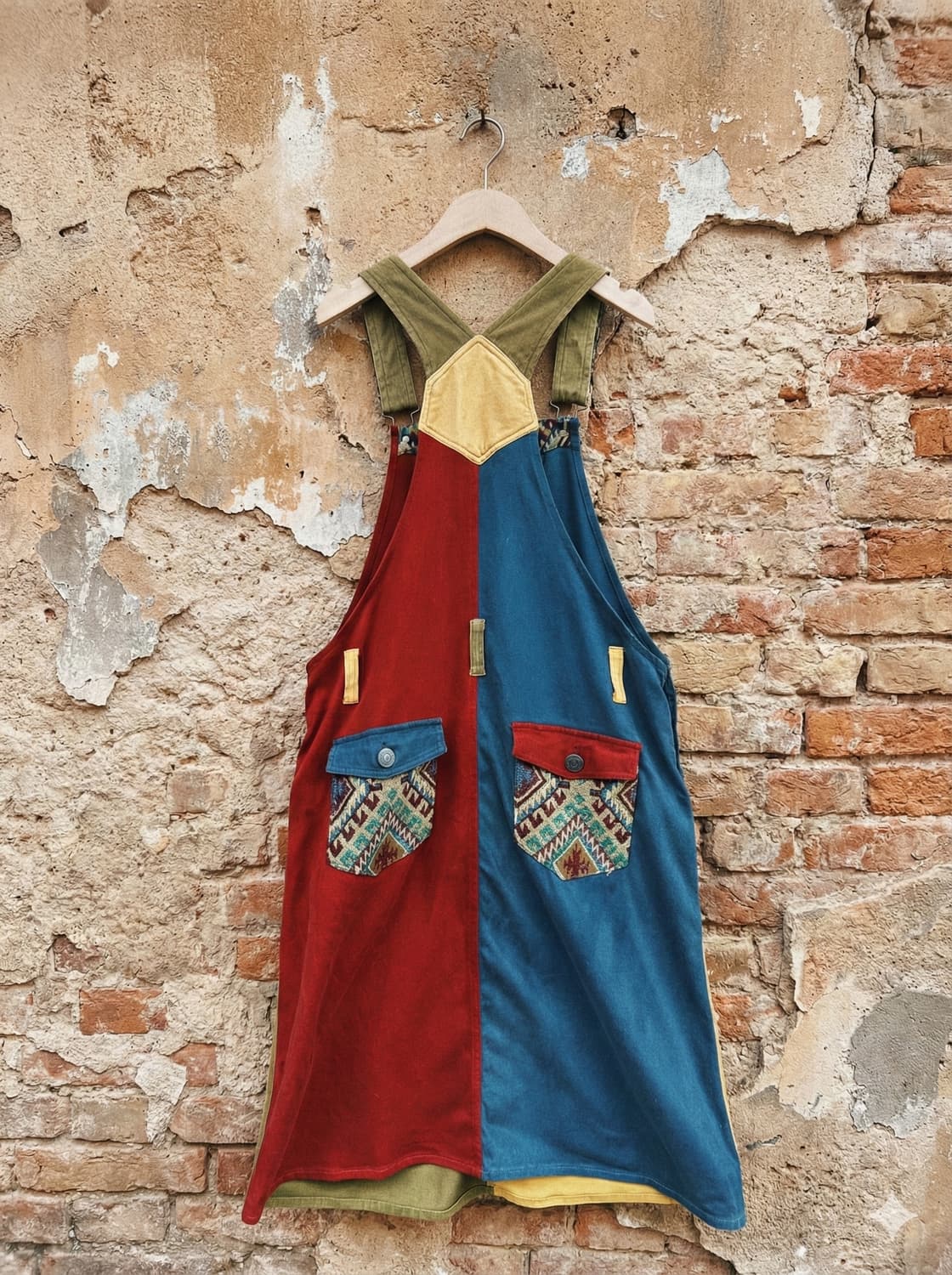 TITICACA의 빈티지 패치워크 에프론 상품이미지1