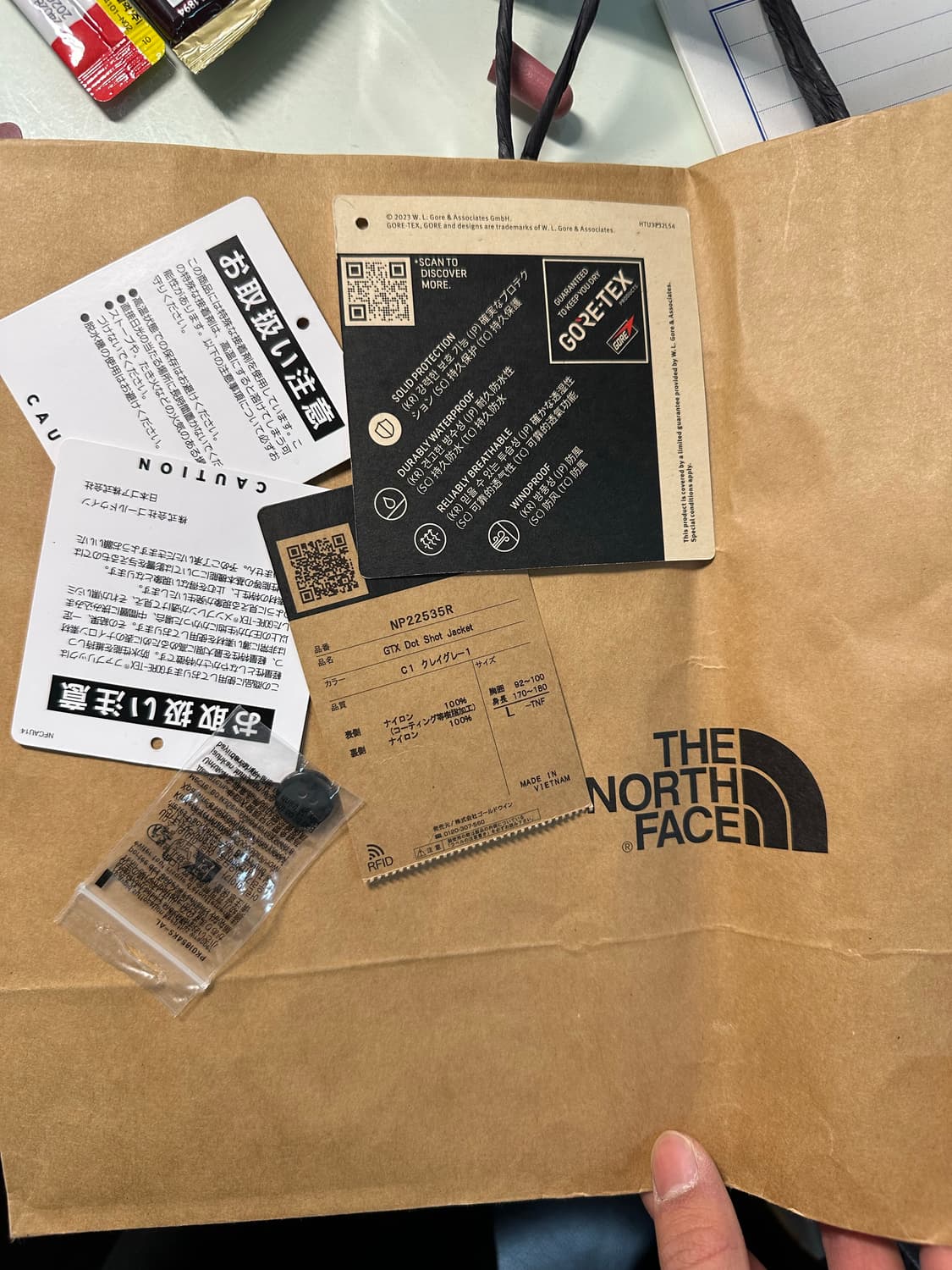 노스페이스 GTX Dot Shot Jacket L 상품이미지4