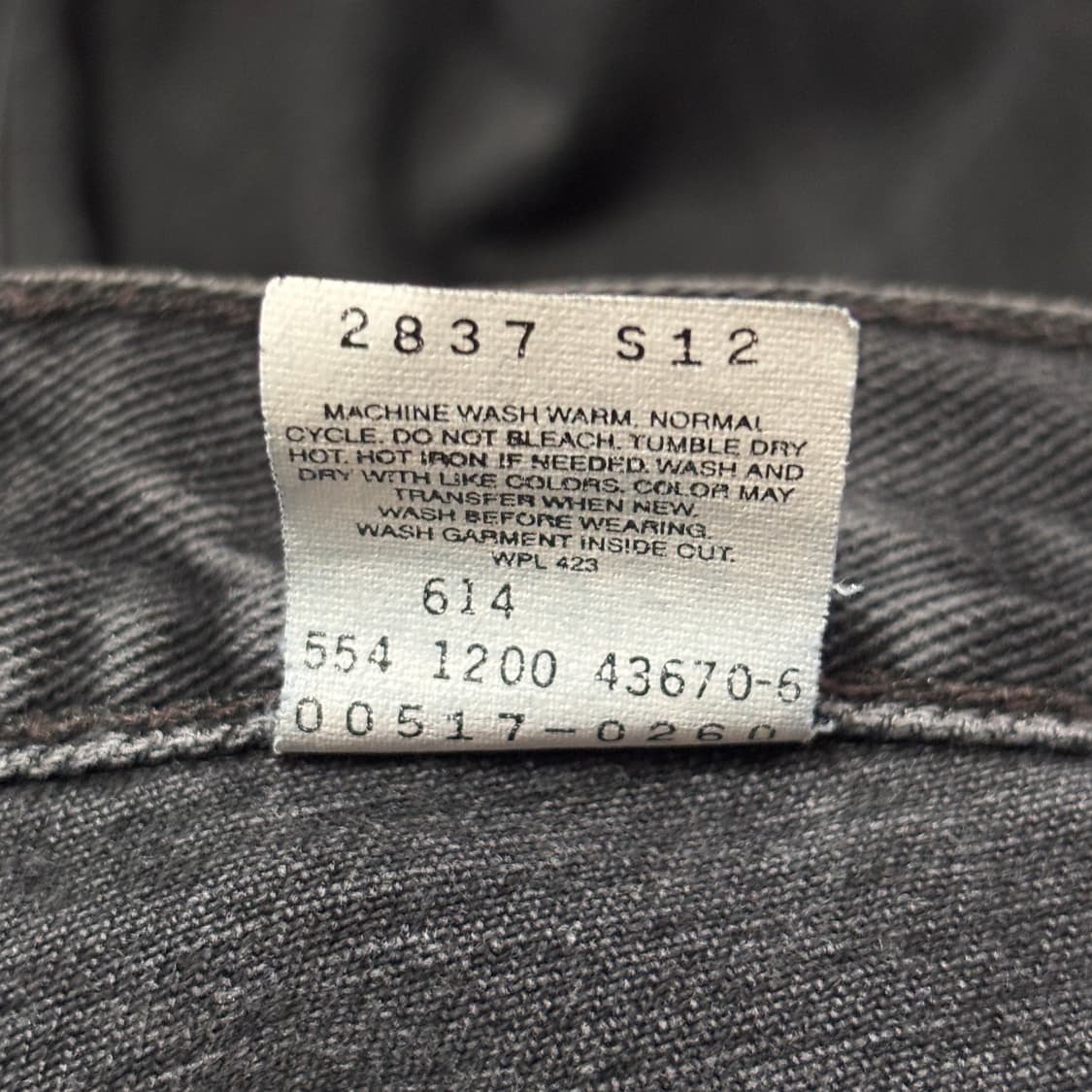 00s 빈티지 리바이스 517 블랙 허리40cm 상품이미지8