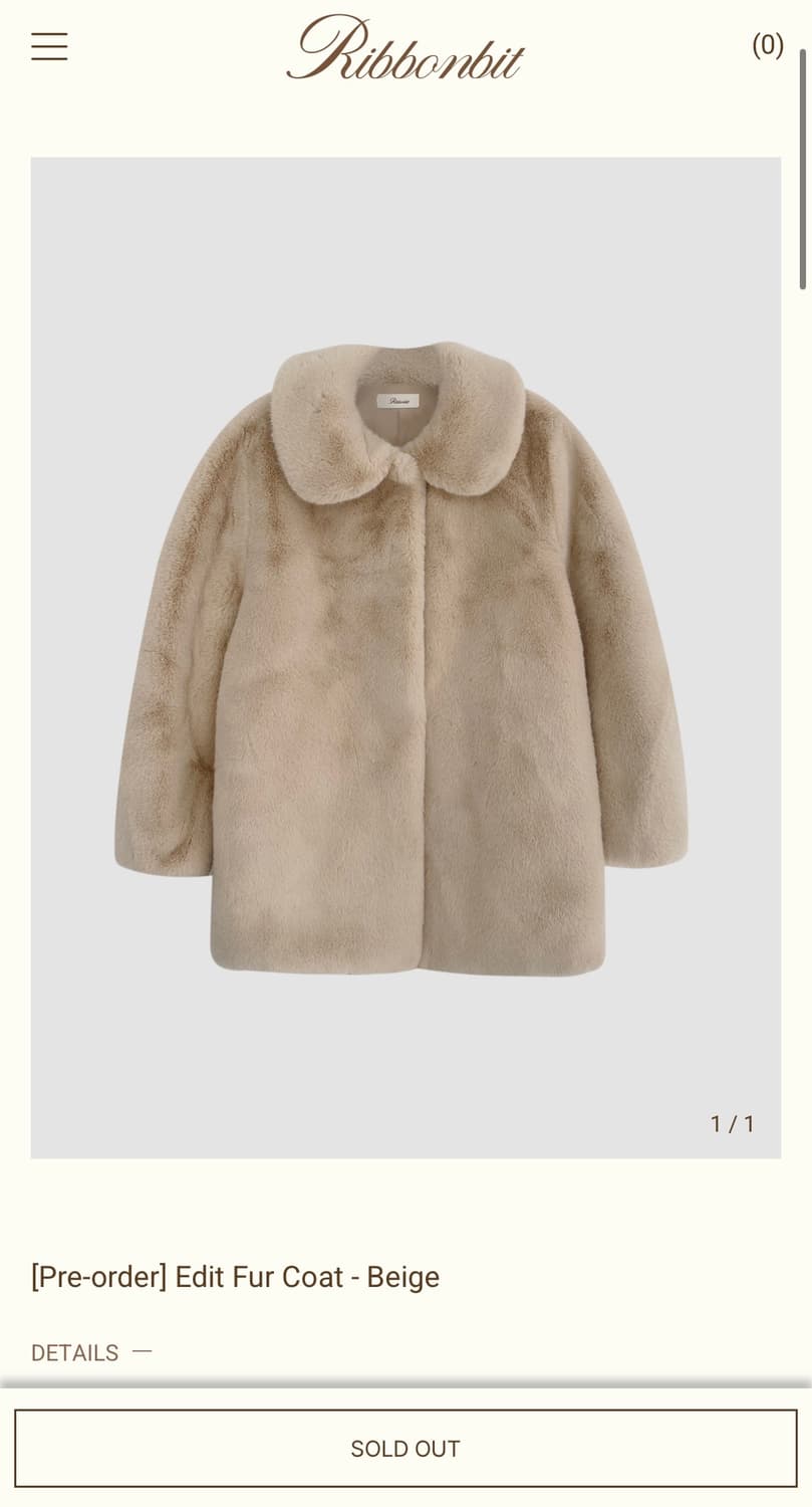 리본빛 Ribbonbit 에디트퍼 퍼코트 상품이미지1