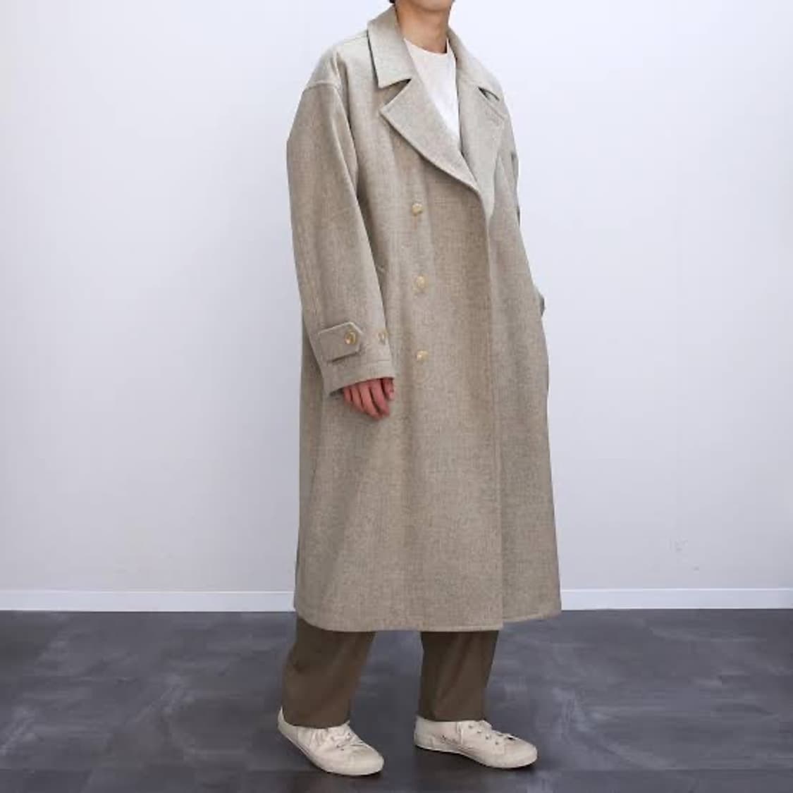 오라리 21AW 셔틀랜드 울 더블 코트 4사이즈 상품이미지2