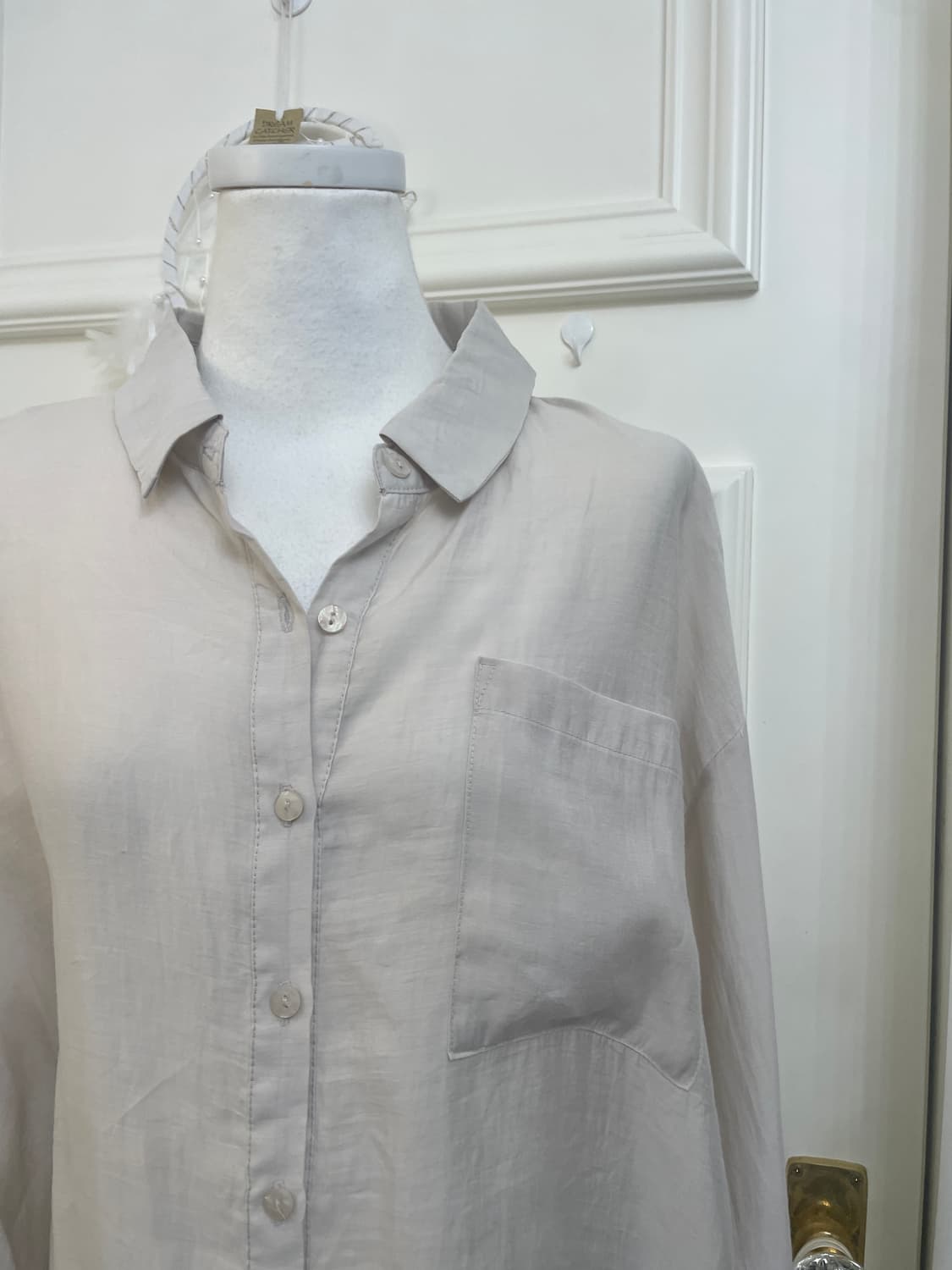 warm gray basic loose shirt(size-F) 상품이미지6
