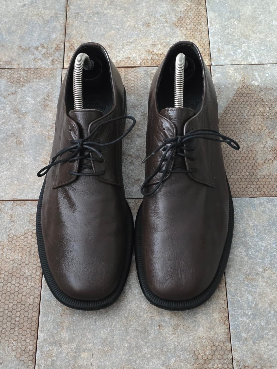 (275)로맨틱무브 세미 스퀘어토 브라운 더비 슈즈 상품이미지2