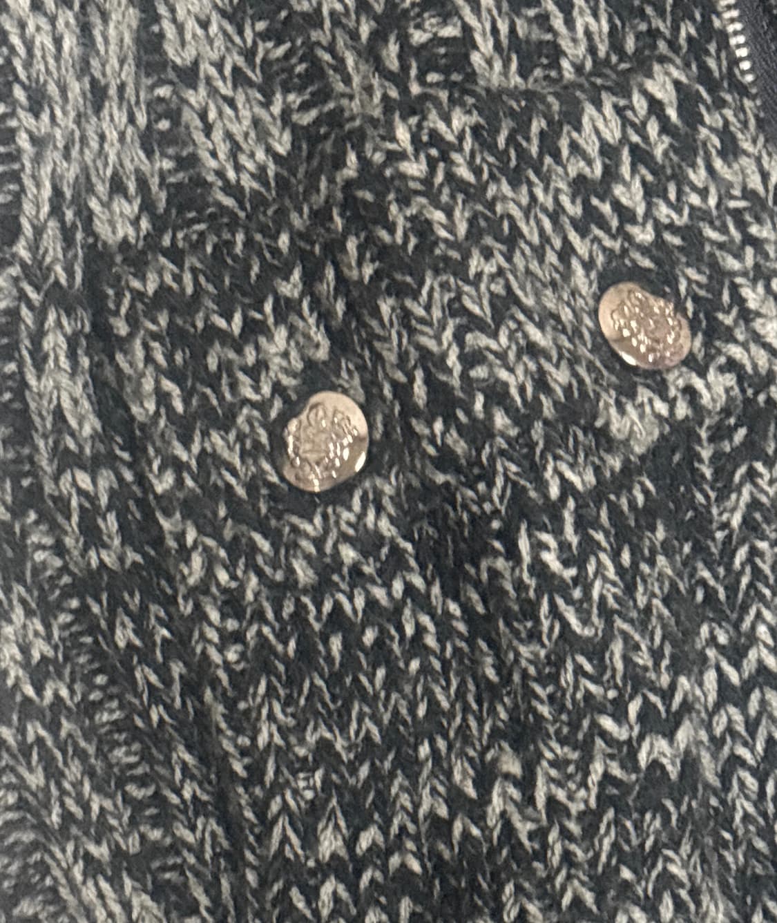 빈티지 하이넥 롱 니트 아우터 블랙 상품이미지3