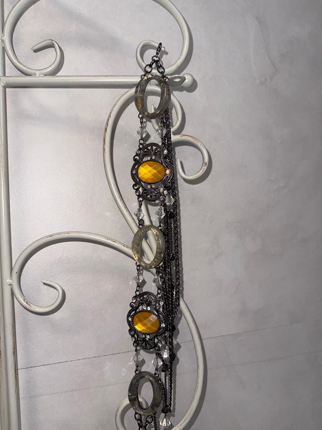 Oriental gemstone beads cubic chain belt 상품이미지5