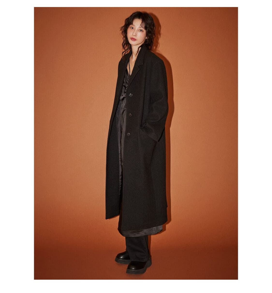 에잇세컨즈 울라이크 여성 롱 코트 블랙 상품이미지1