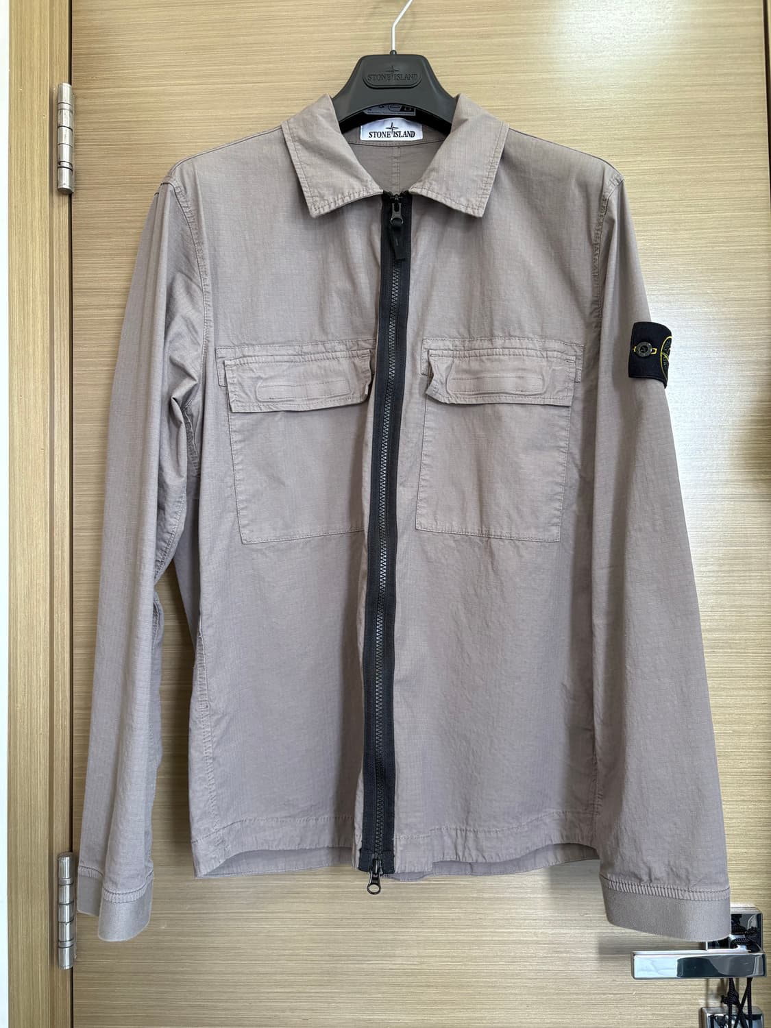 스톤 아일랜드 코튼 오버셔츠 다크 그레이 L 상품이미지1
