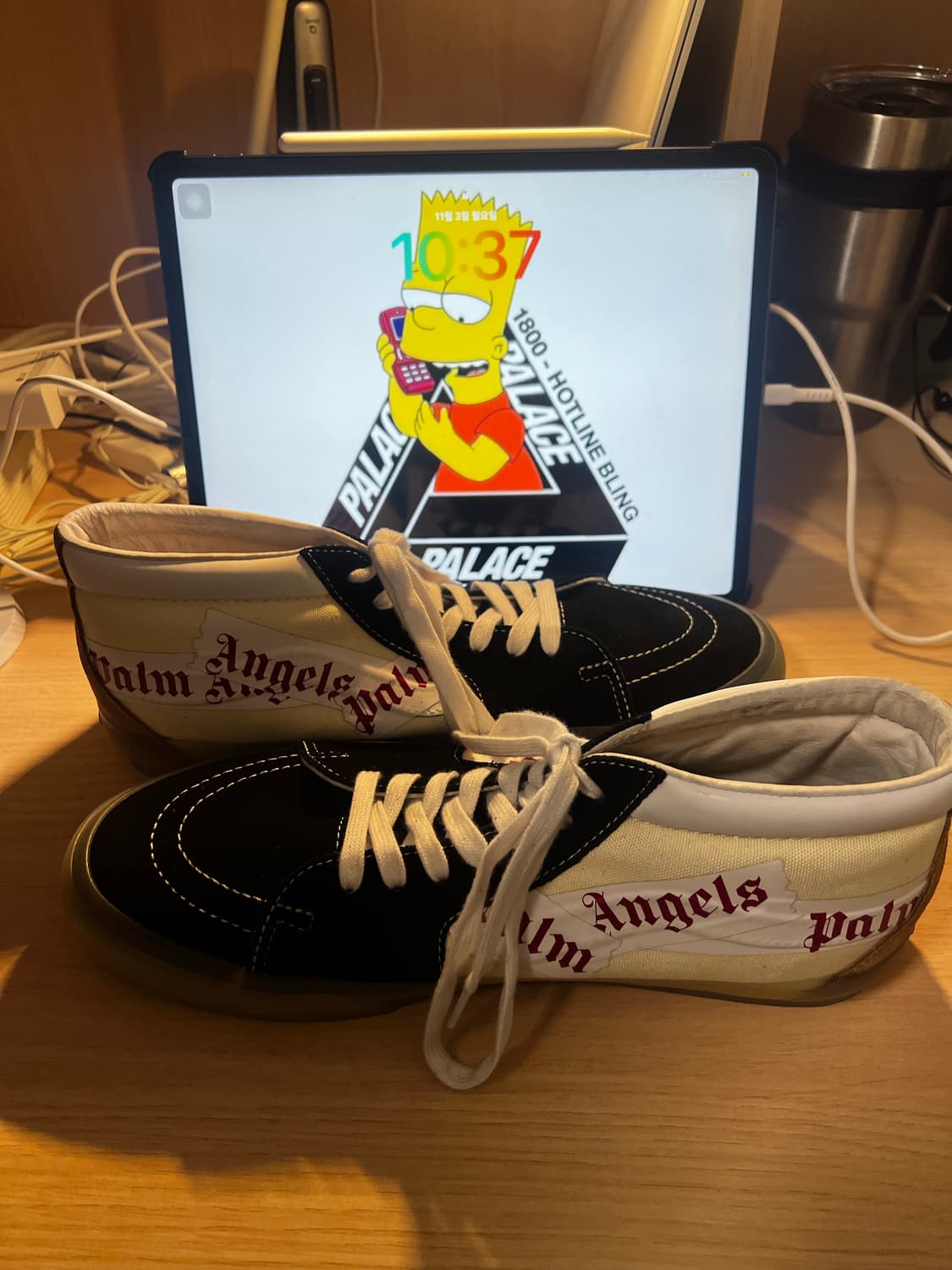 (신발 교환 받음)반스X팜엔젤스 스케이트 미드 상품이미지2