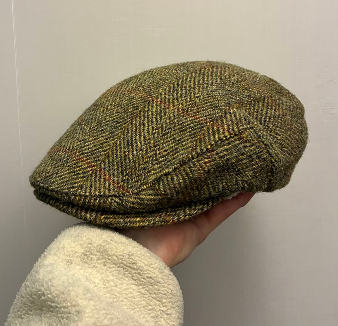 (L)그린그로브위버스x해리스트위드 울 헌팅캡 베레모 모자 상품이미지1