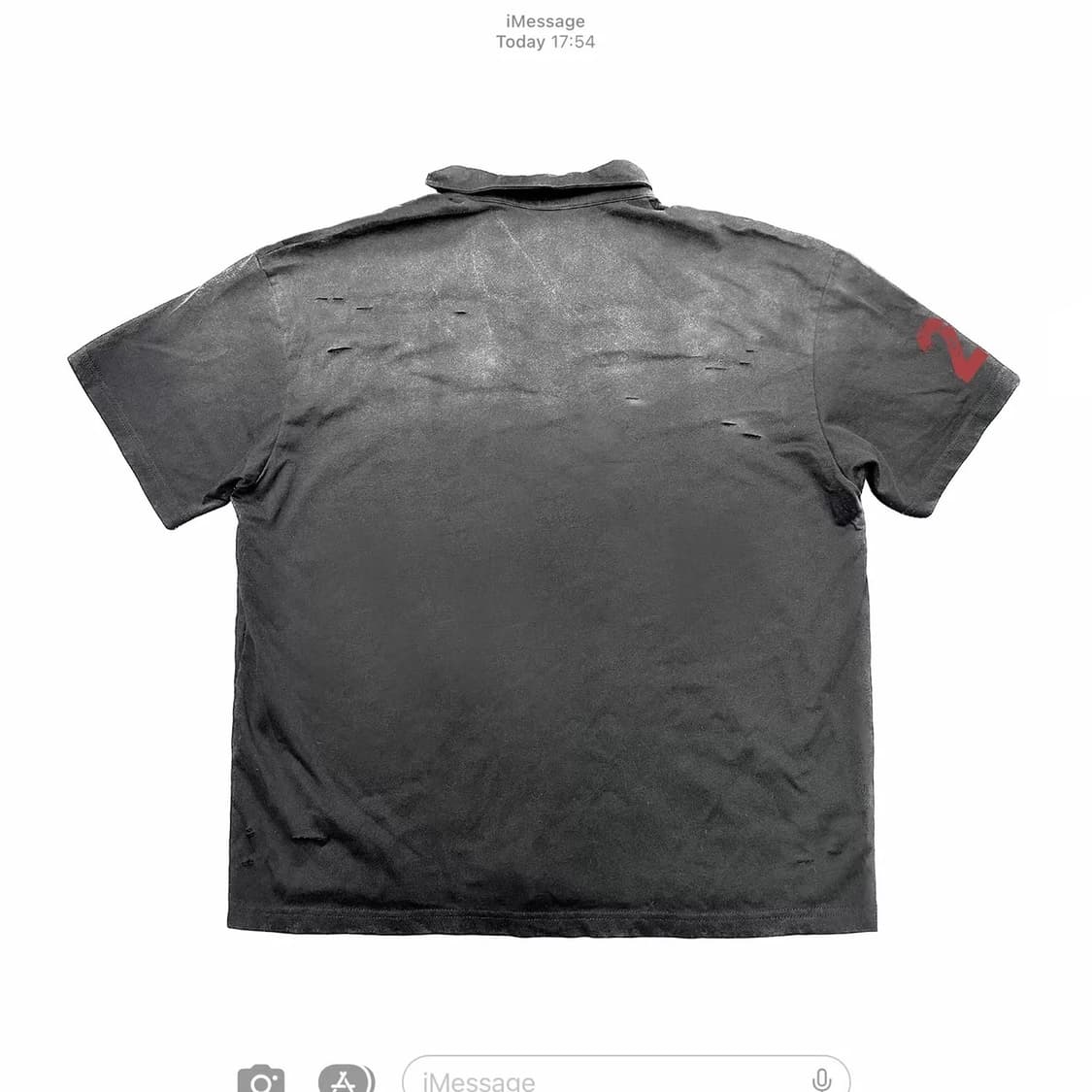 VINTAGE mood distressed polo T-shirt 상품이미지2
