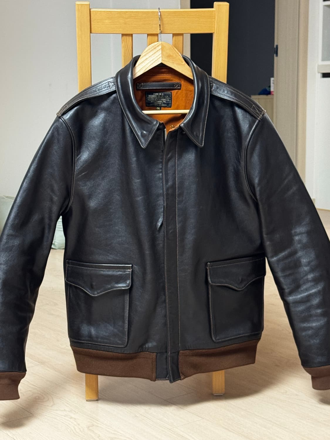 VELUOKLDLY A2 말가죽자켓 2XL 상품이미지1