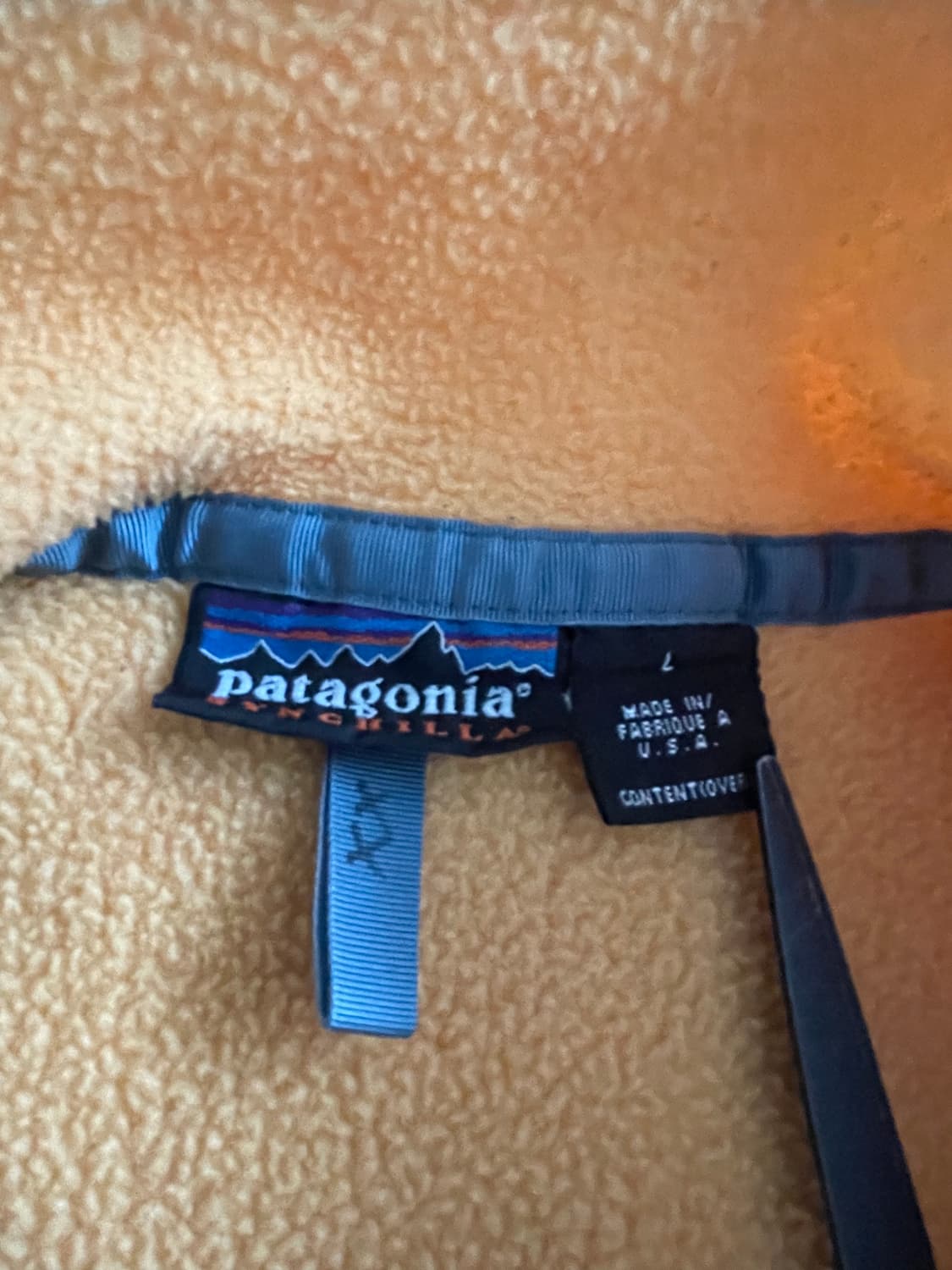 [L] 90's 파타고니아 빈티지 신칠라 라이트 옐로우 상품이미지3