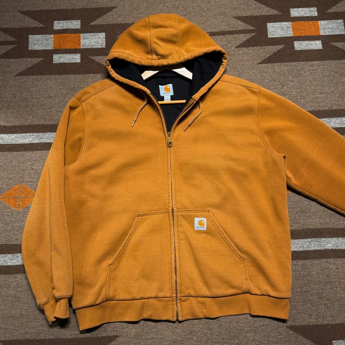 칼하트 써멀 후드 집업 L 브라운 상품이미지1