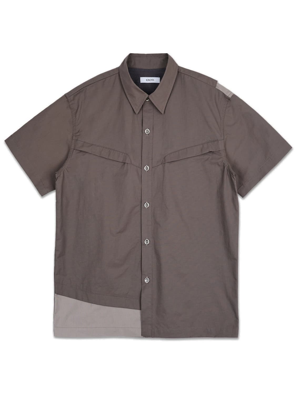 ignota CORE:9 sailor zip shirt(brown) 상품이미지1