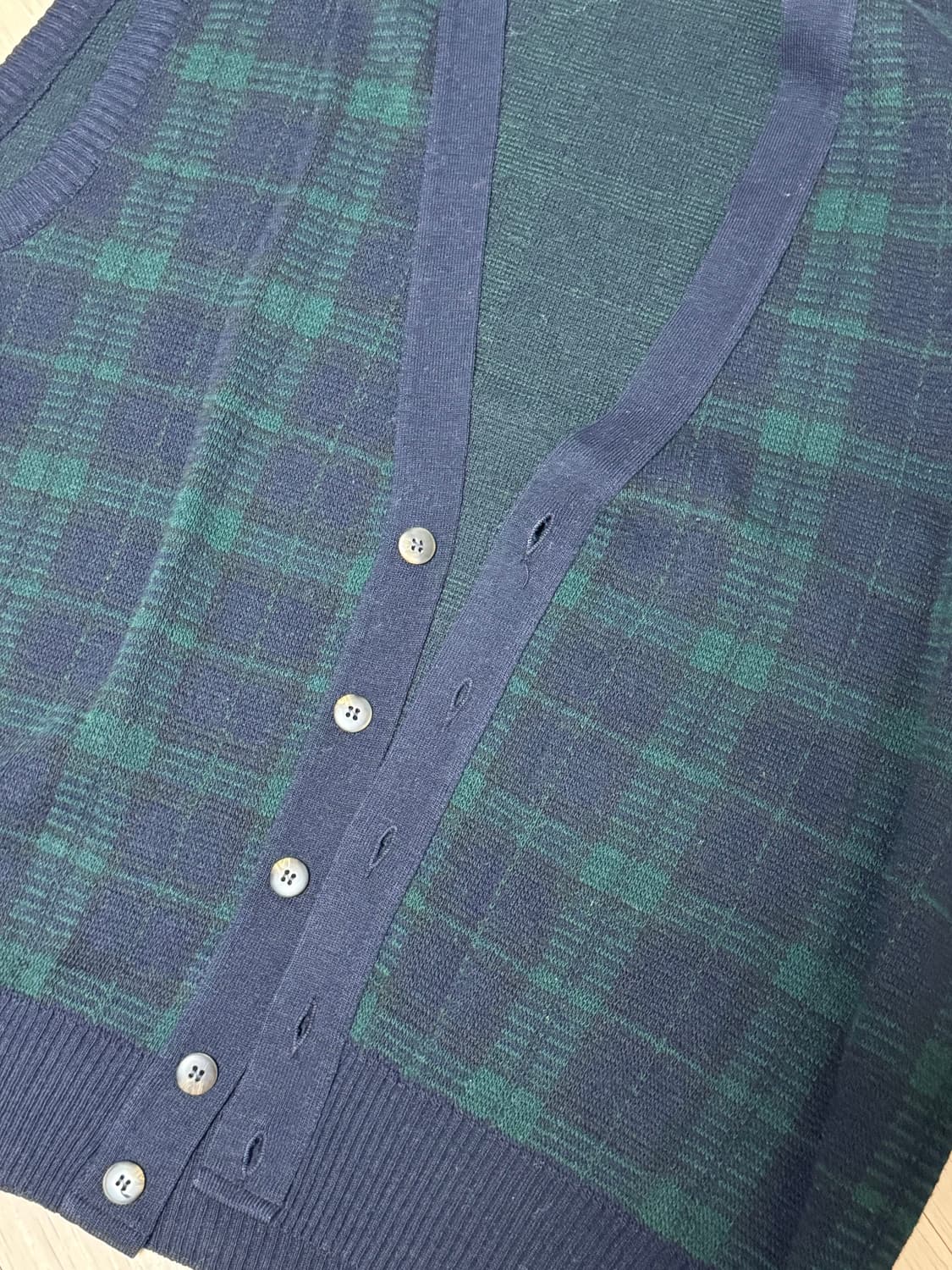 체크니트 조끼 상품이미지4