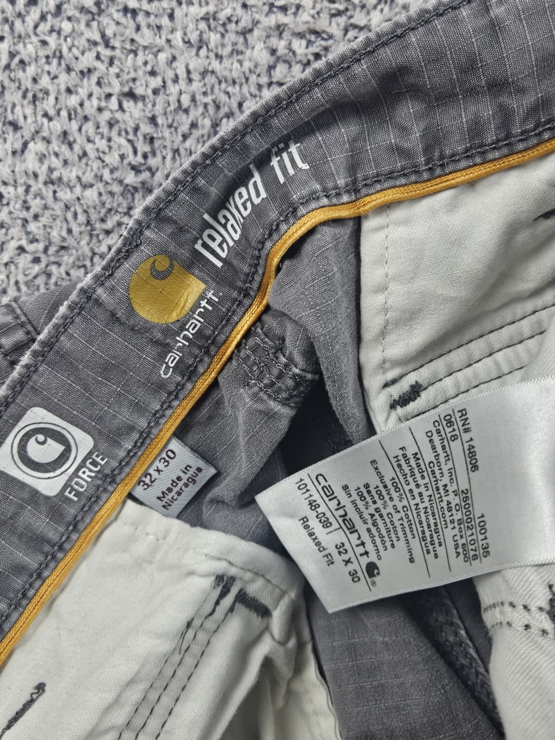 칼하트 리페어커스텀 립스탑 카고 팬츠 ( 32X30 ) / 10630 상품이미지7