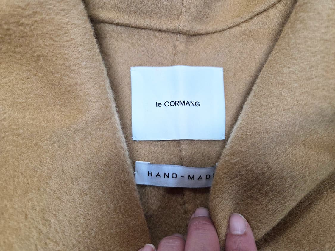 르꼬르망(le cormang) 핸드메이드 숄 울코트 프리사이즈 새상품 상품이미지7