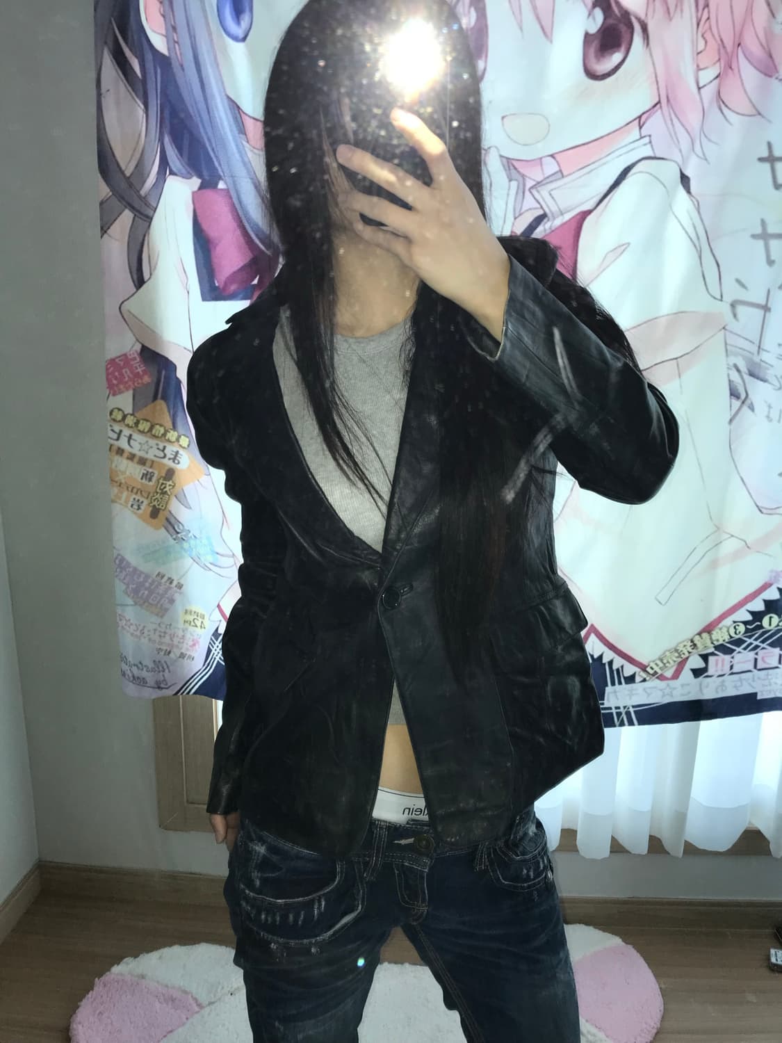 양가죽 레더 블레이저 자켓 상품이미지2