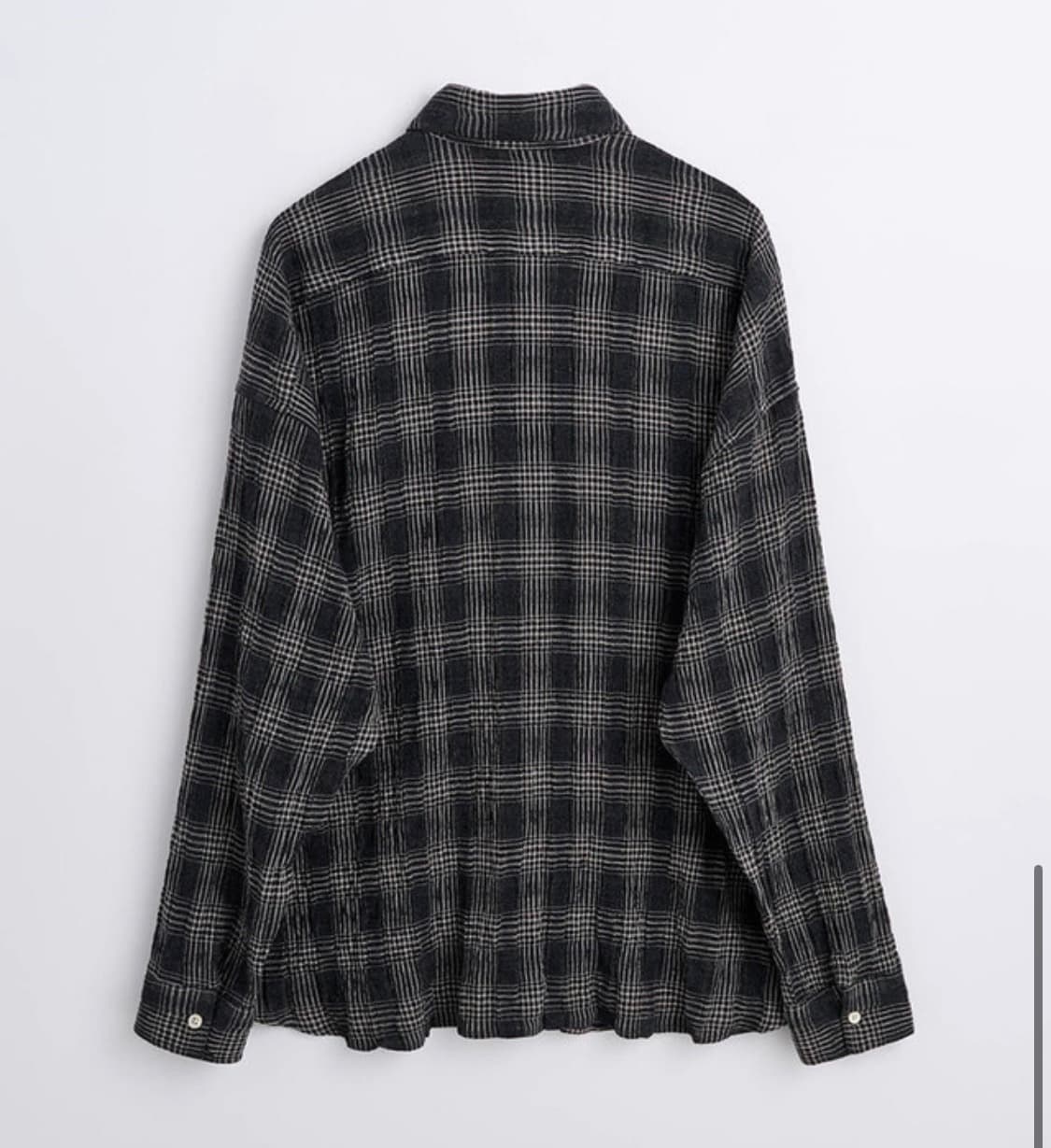 선플라워 stable 체크셔츠 블랙 상품이미지2